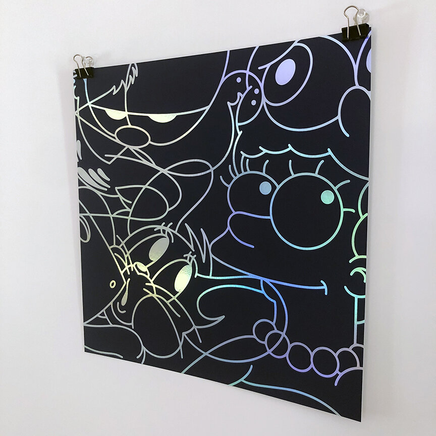 Calm in my confusion holographic right.jpg