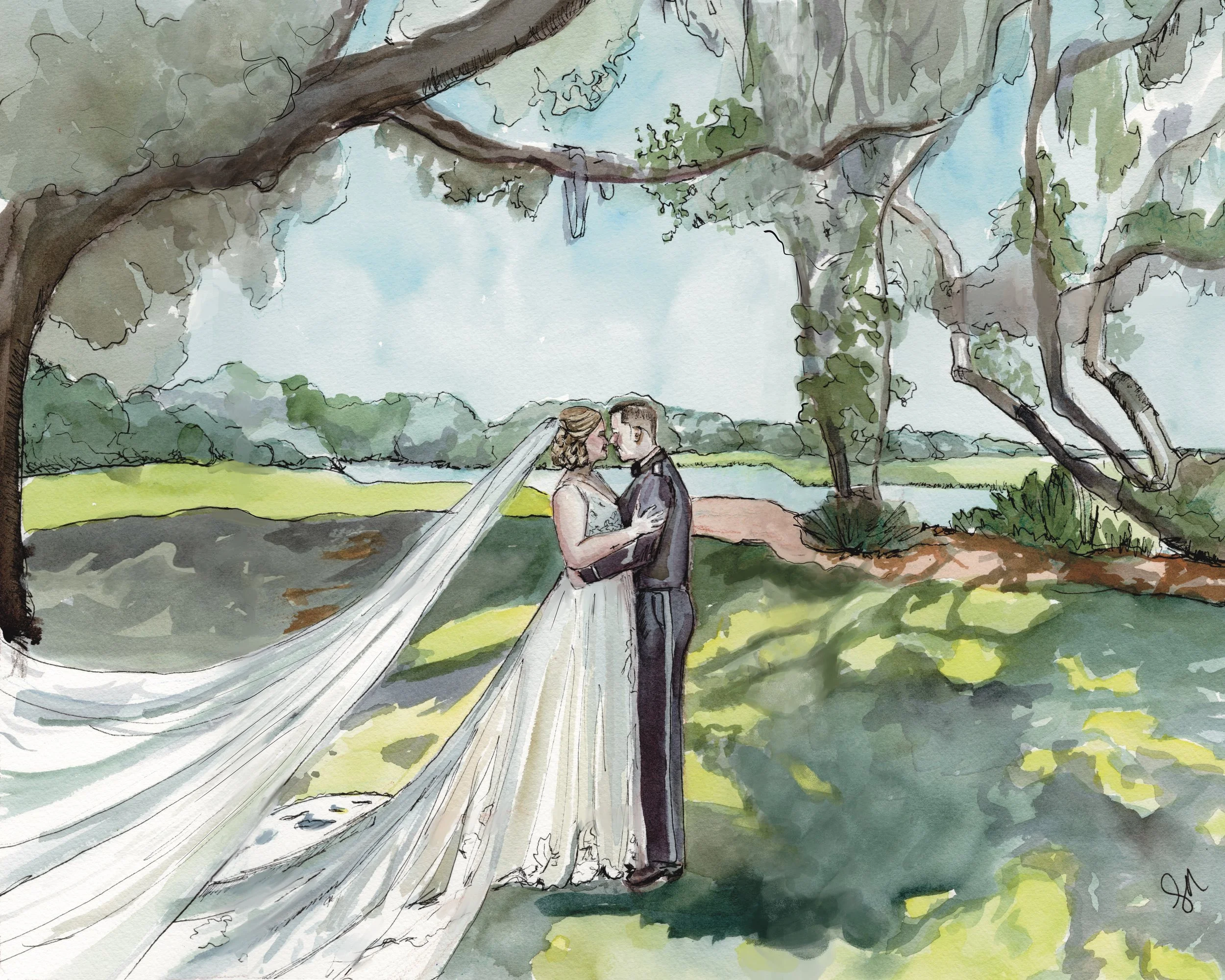 Sam Nelson Art - Live Wedding Painting & Custom Artwork