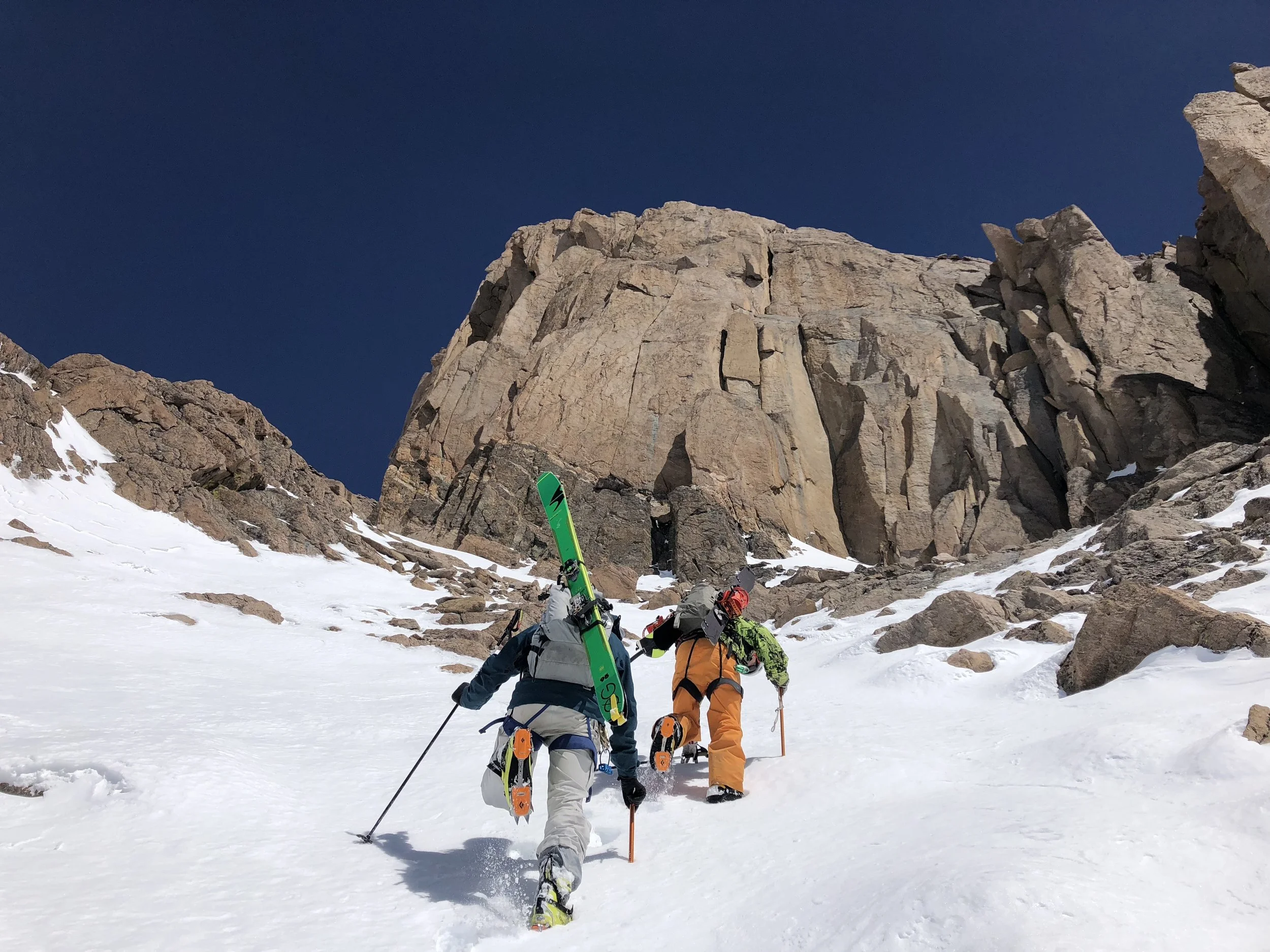 Rock was Magical and snow was perfect for climbing. 