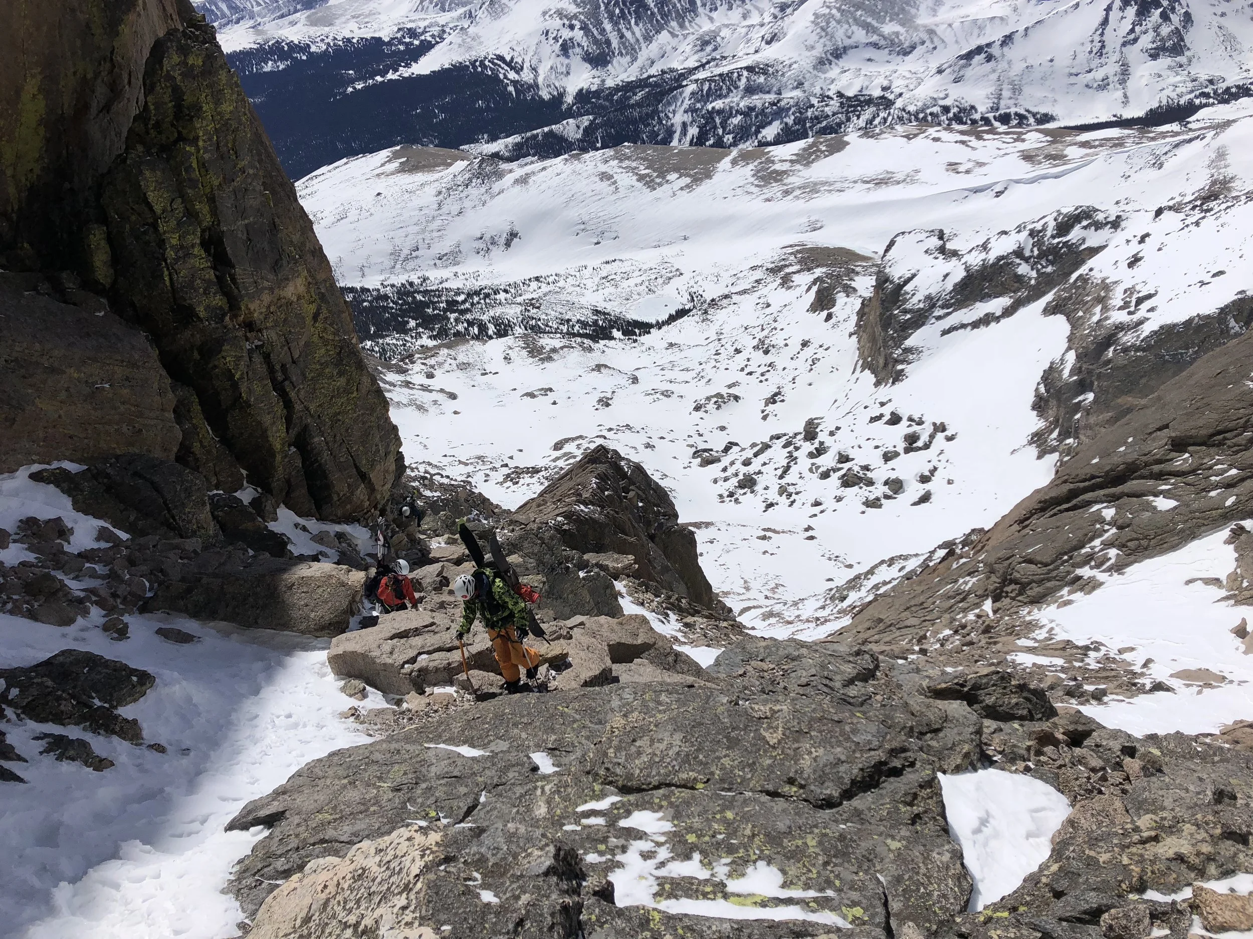 Some exposed easy rock and snow travel. 