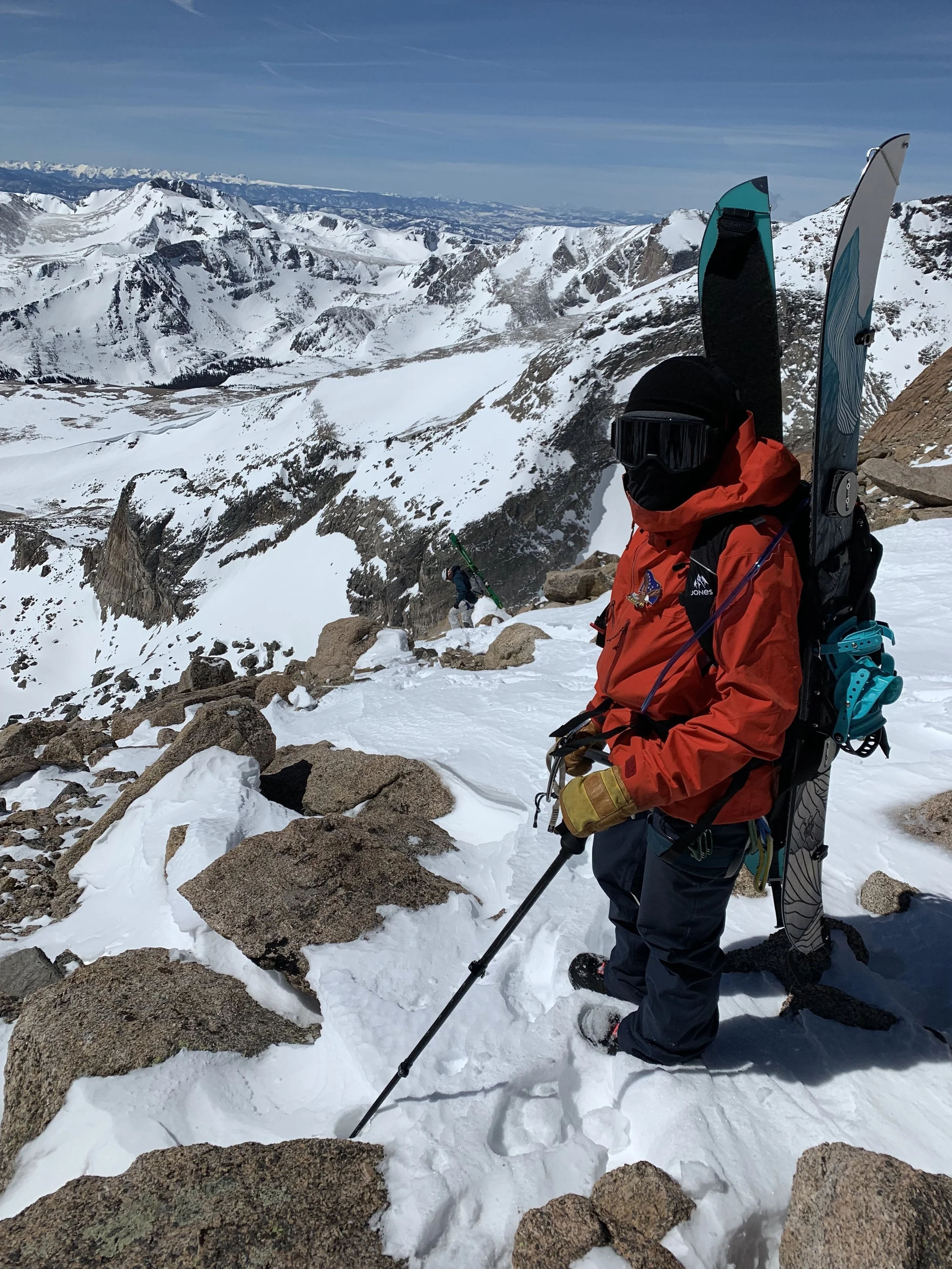 Heading downhill into the Wild Basin and over to Keplinger's.