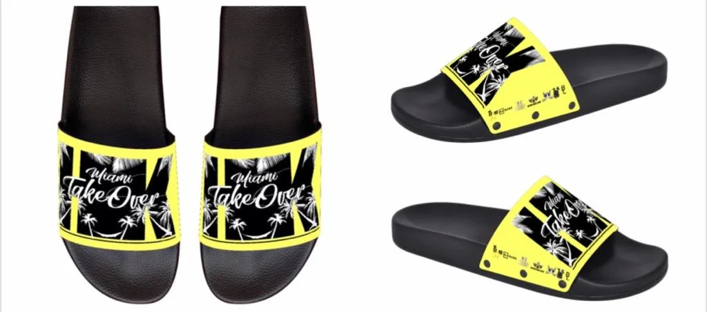 Miami Takeover Slide Sandals - Yellow.jpg