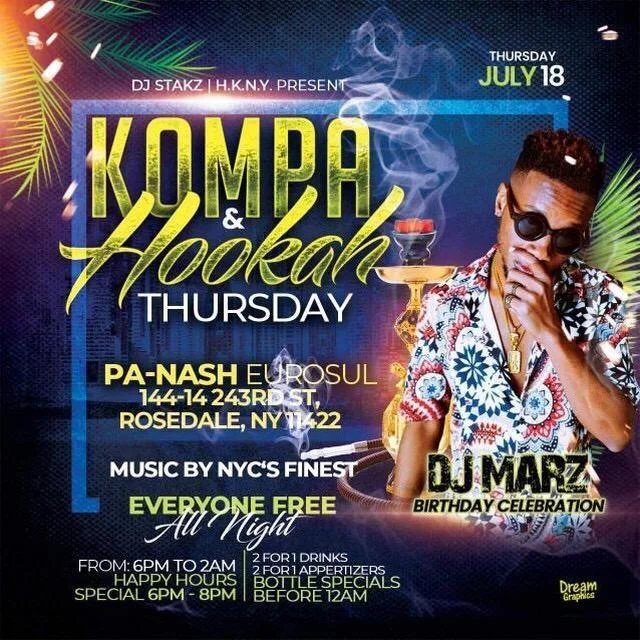 Kompa and Hookah Thursday - DJ Marz Birthday - July 18.jpg