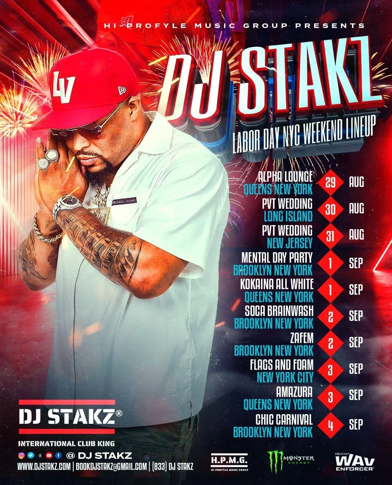 Labor Day Schedule 2023 — DJ STAKZ