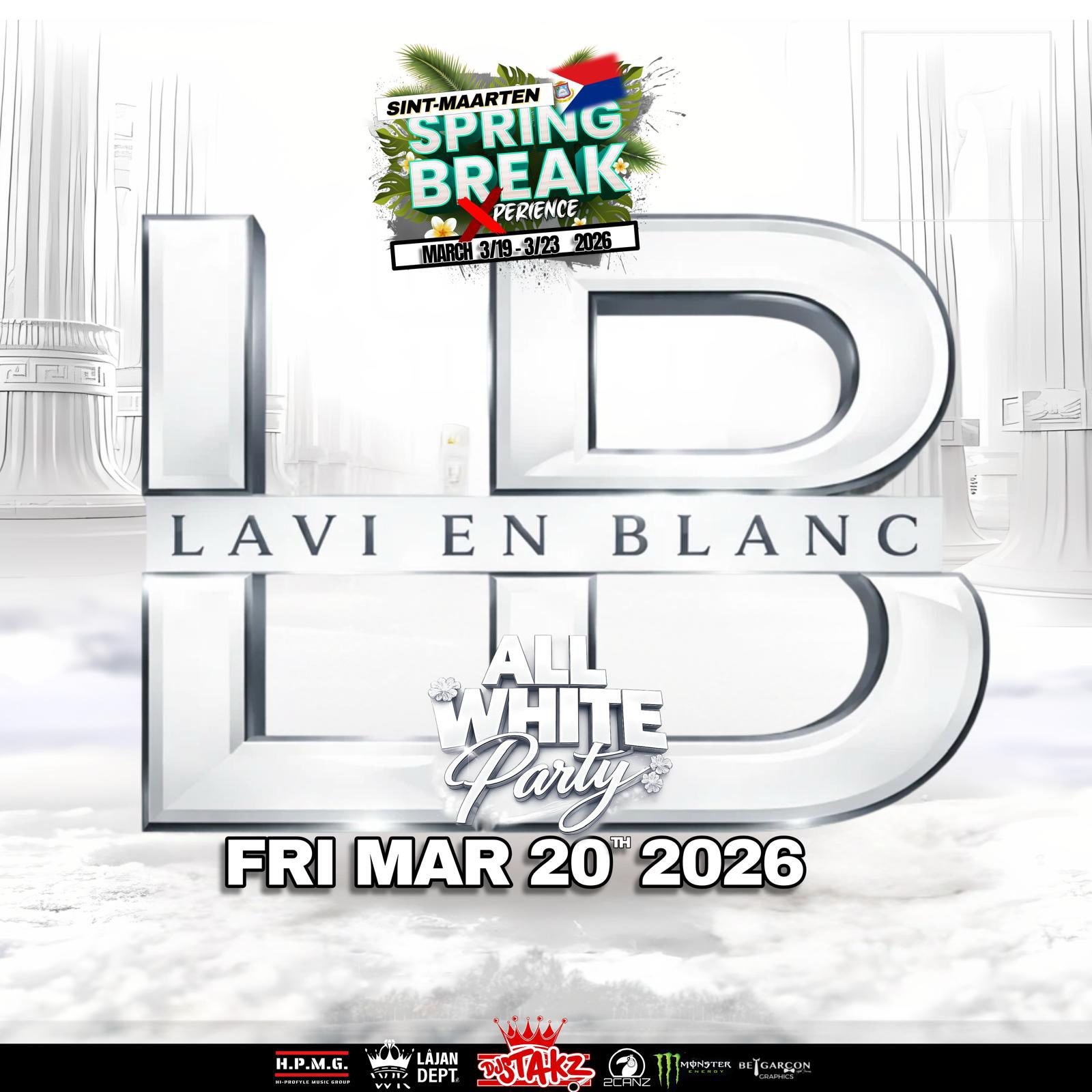 SBX 2026 Sint Maarten: LAVI EN BLANC - All White Party