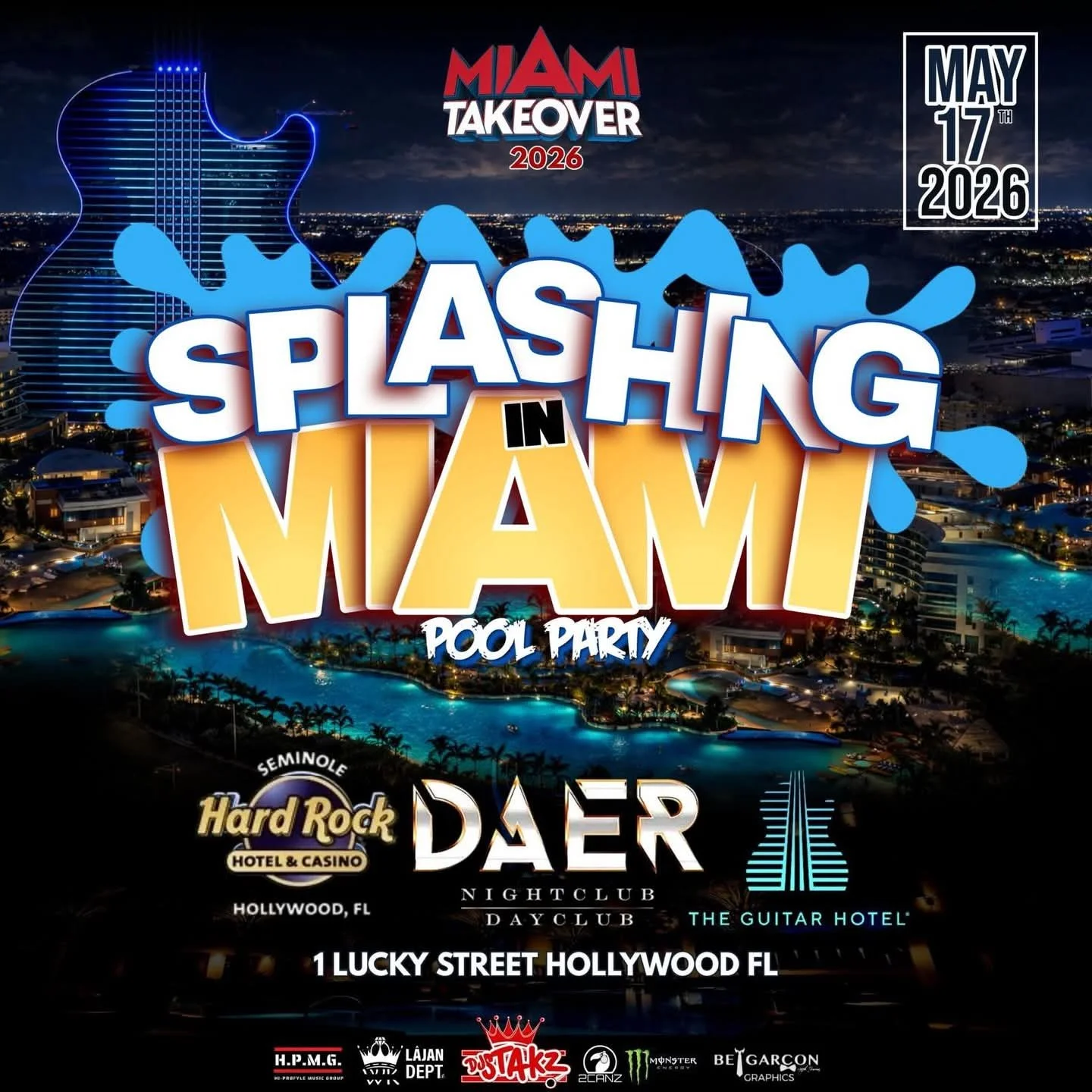 Splashing in Miami Pool Party