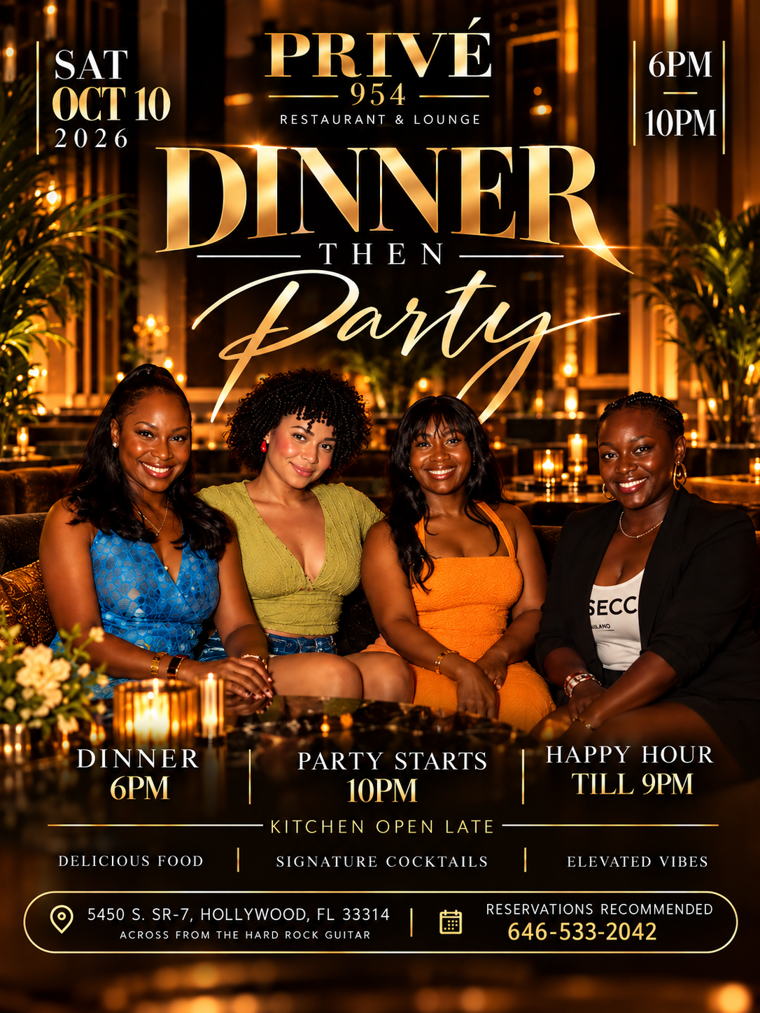 Privé Miami Carnival 2026: Dinner Then Party