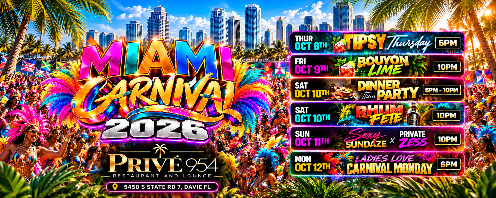 Prive Miami Carnival 2026 Festival Banner.png
