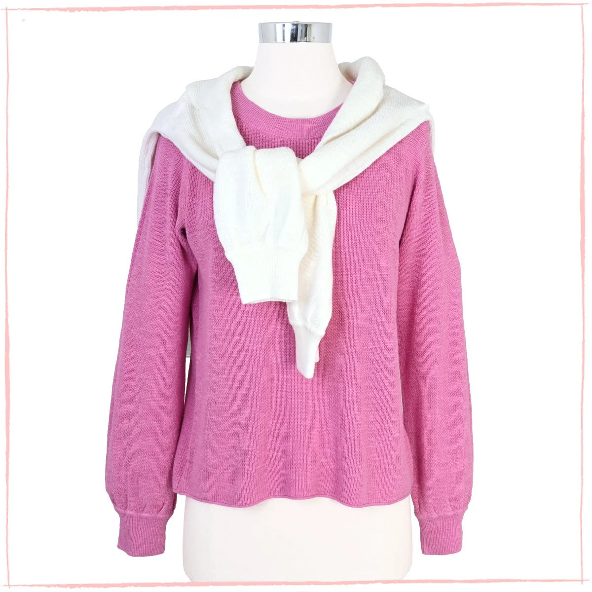 Spring/Summer Sweater - Cream or Pink