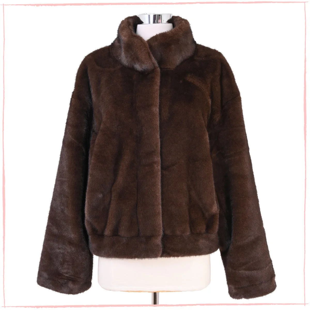 Chocolate Faux Fur Jacket