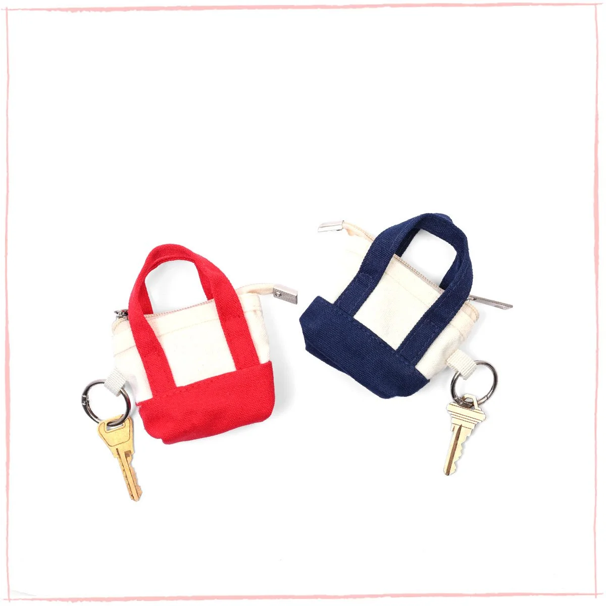 Canvas Tote Keychain