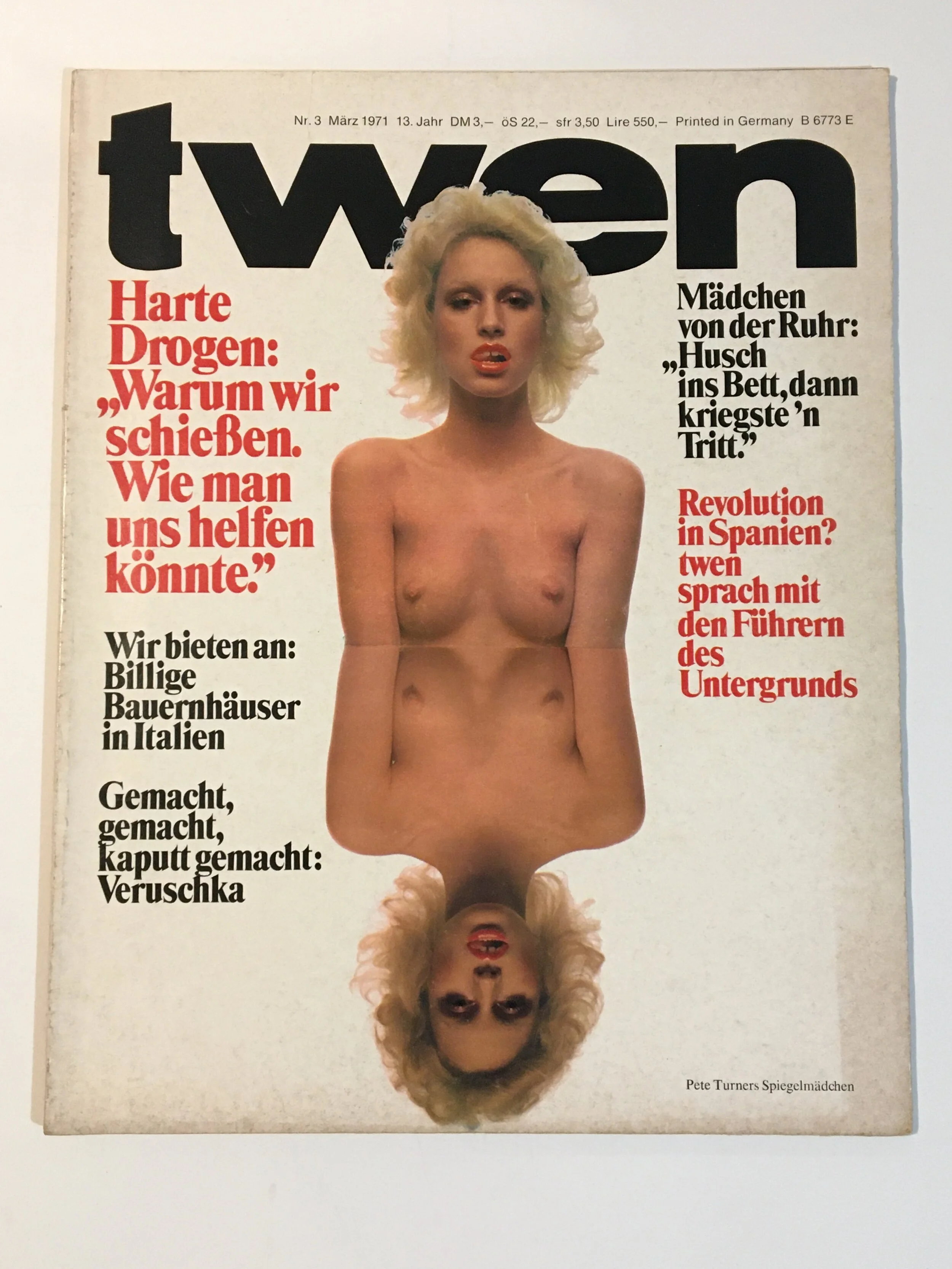 Twen magazine März 1971 SuperModel ‘Disco Marilyn’ Donna Jordan Warhol Star