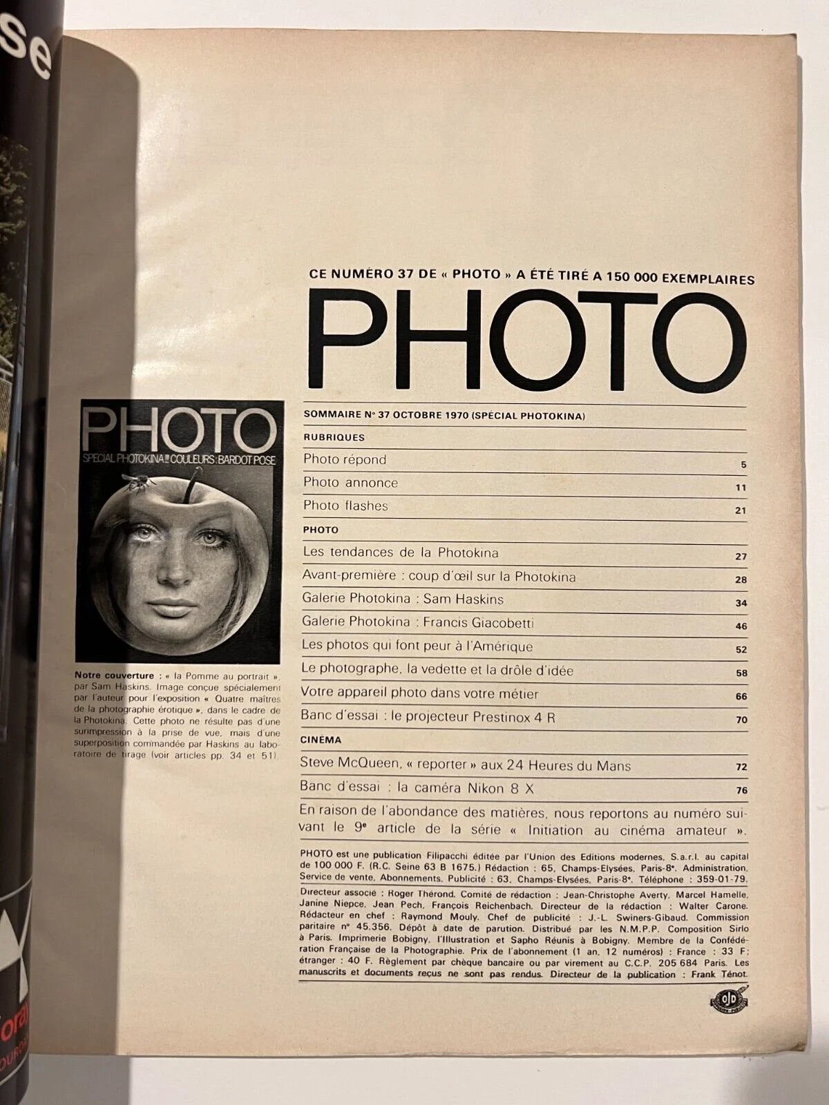 Collection Rare - Album Photo Magazine Français N°37/38/39 - Année 1970 - Brigitte Bardot