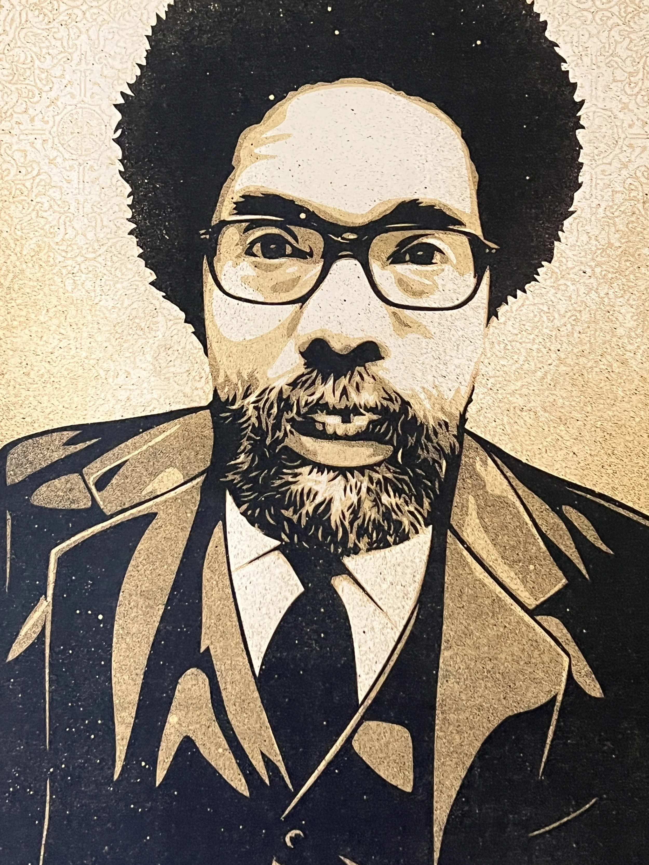 2010 Cornel West Shepard Fairey Obey Giant Glen E. Friedman signed A/P of ed. 450