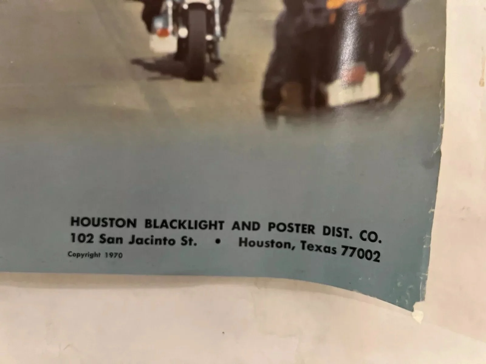 1970 Black Bart's Bandidos Funeral MC Houston Poster Co Classic 1