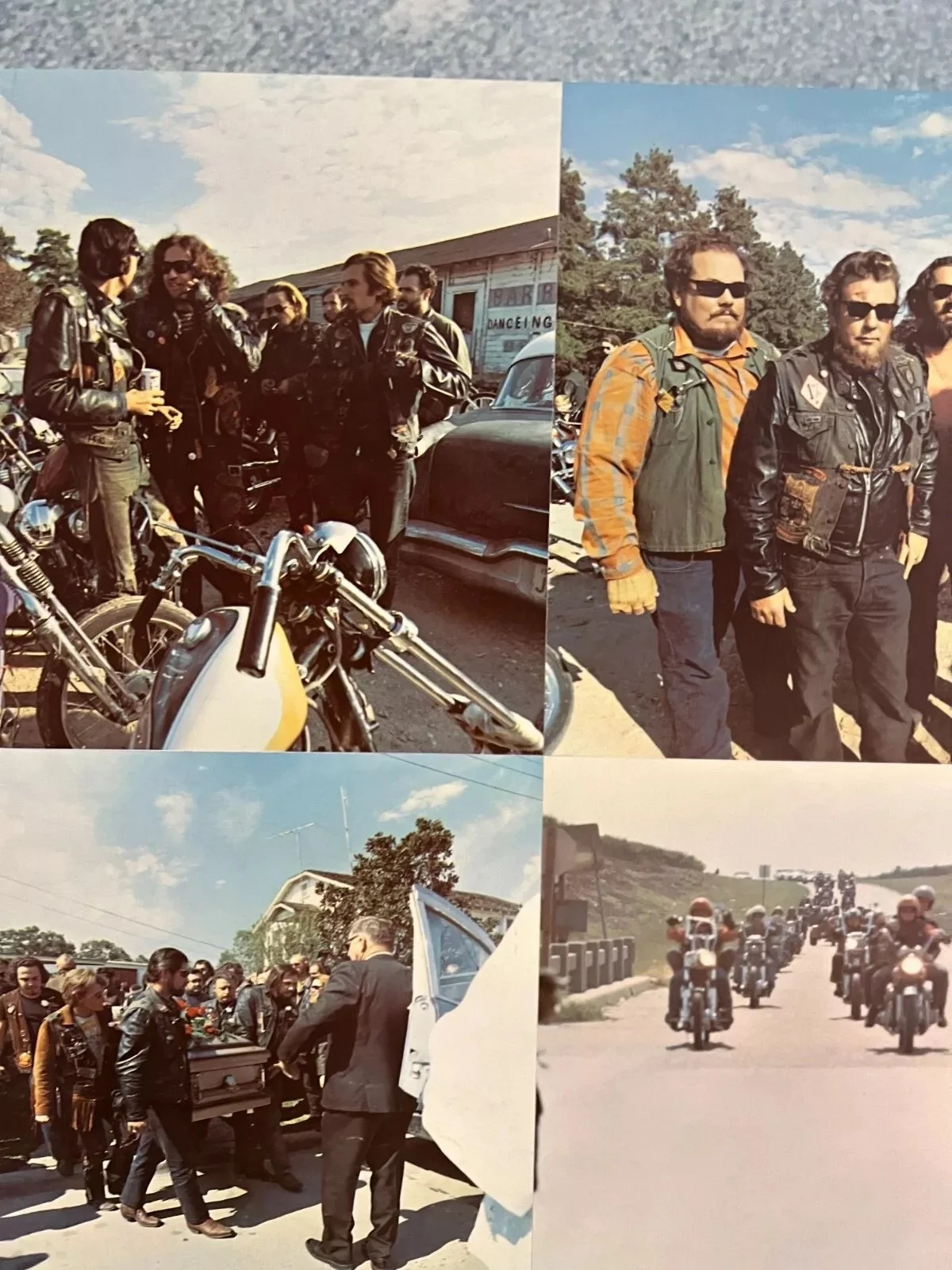 1970 Black Bart's Bandidos Funeral MC Houston Poster Co