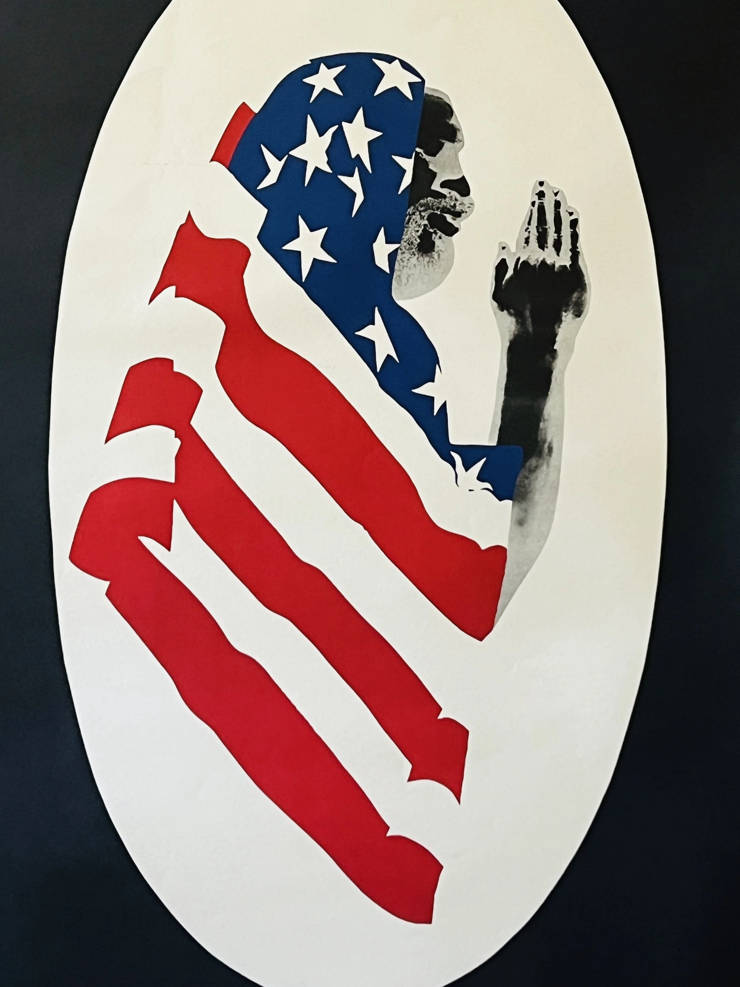 1985 Studio Museum Harlem Tradition and Conflict David Hammons Poster Rare