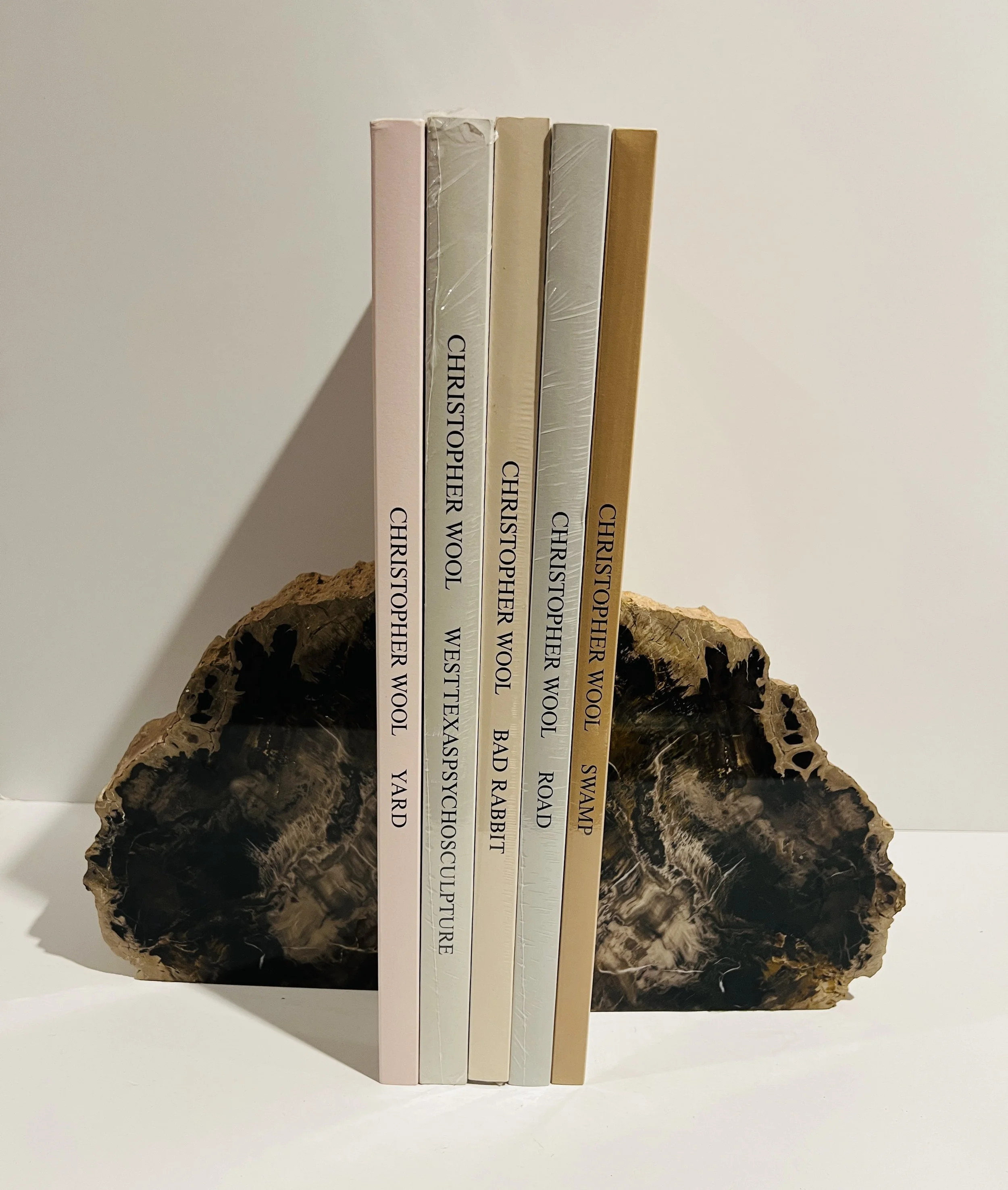 Christopher Wool Holzwarth Berlin Lot of 5 Signed Books Bad Rabbit, Road, Yard, Swamp, and Westtexaspsychosculpture