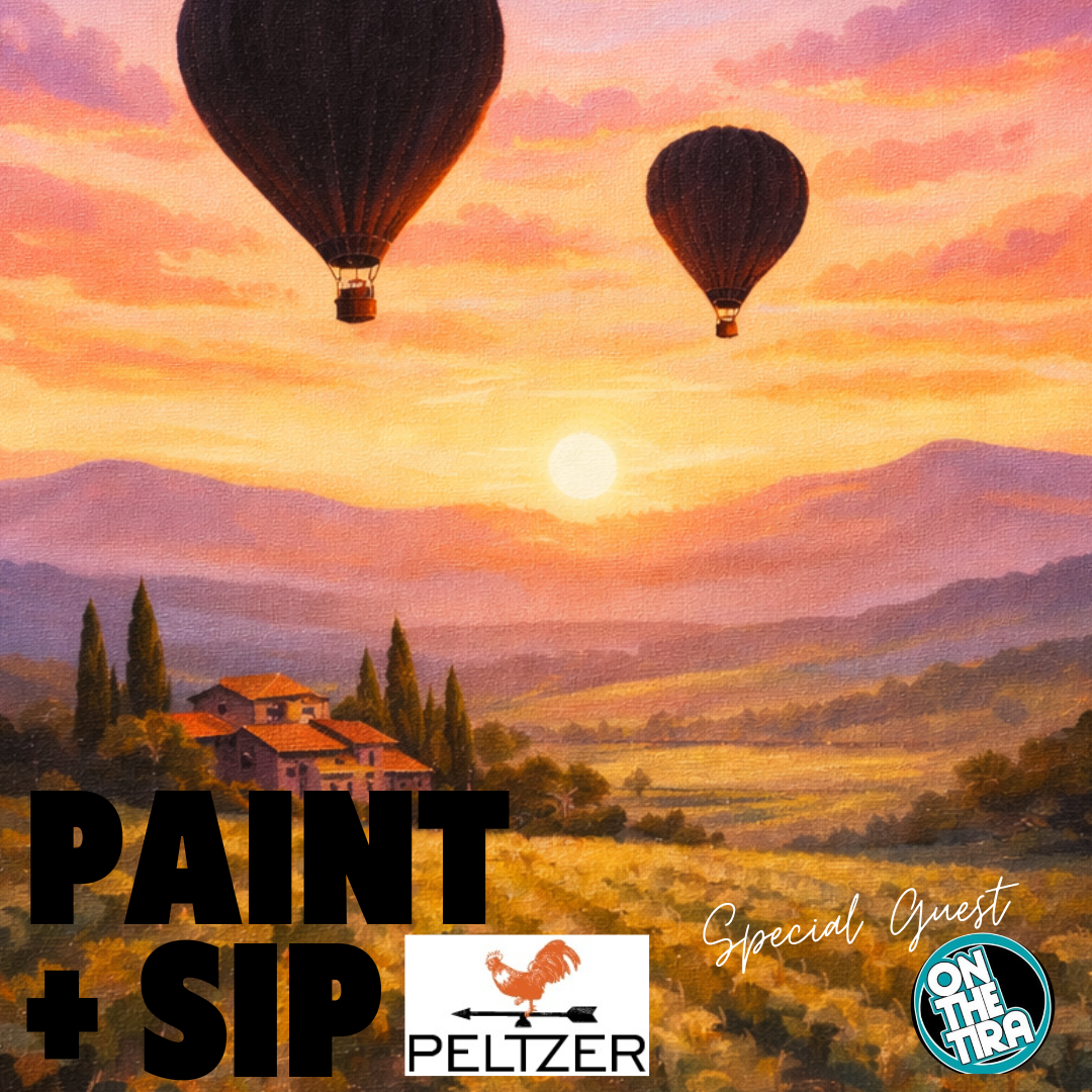 MARCH 22 11AM-2PM: PAINT + SIP: PELTZER WINERY TEMECULA