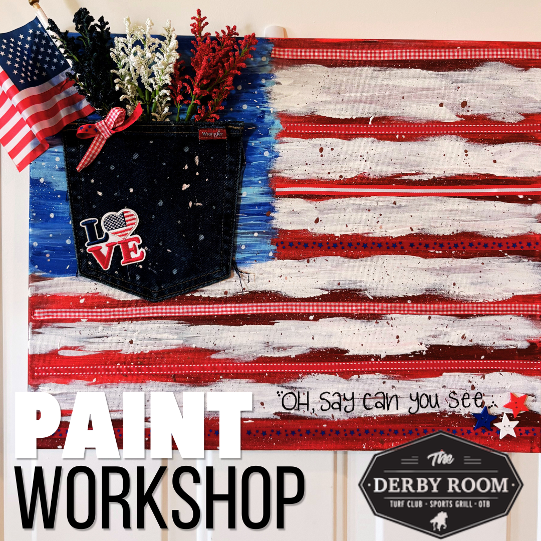 JUNE 23 6-8PM: PAINT + SIP:  THE DERBY ROOM NORCO