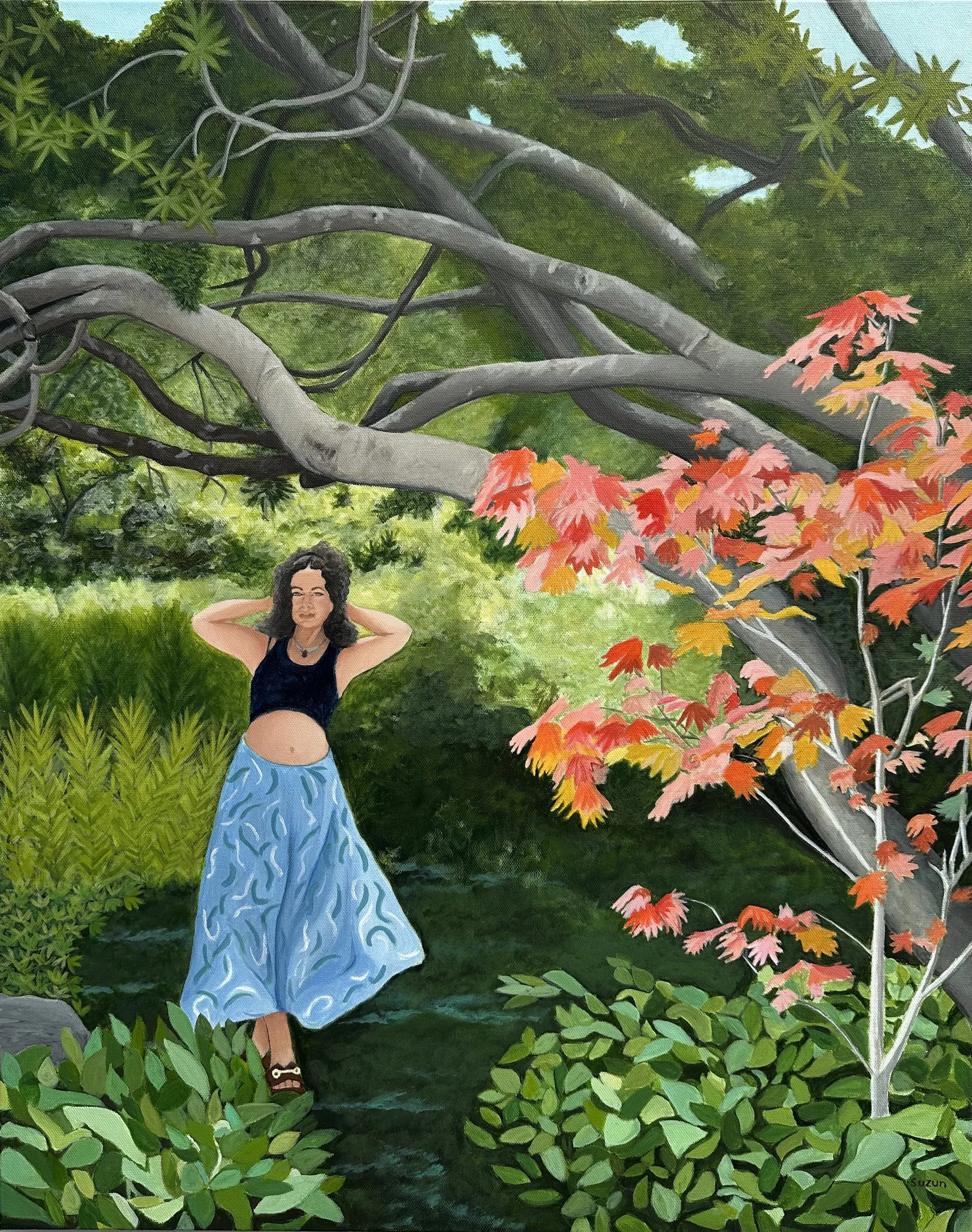 "Amélie Awakening in the Garden"