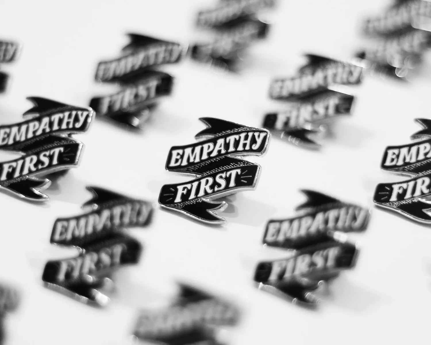 EMPATHY FIRST - enamel pin project