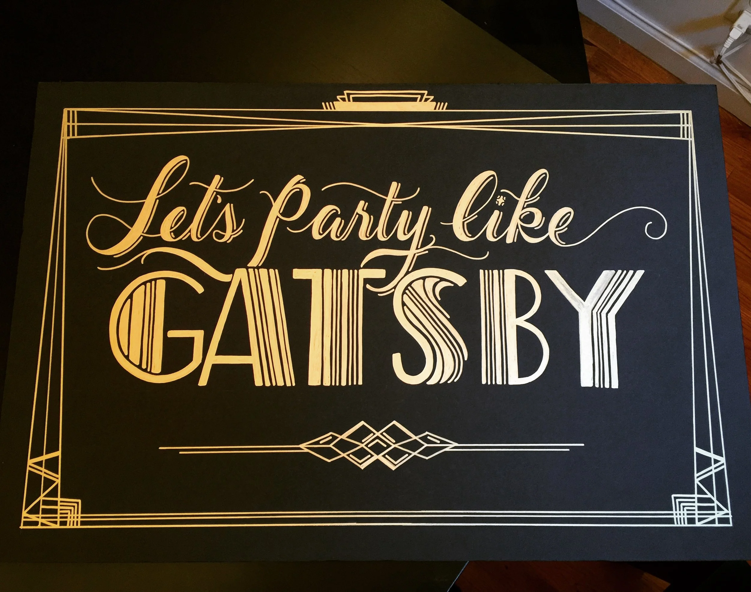 Gatsby Party NYC - Handlettering