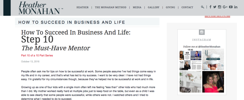Website copy/Blog post