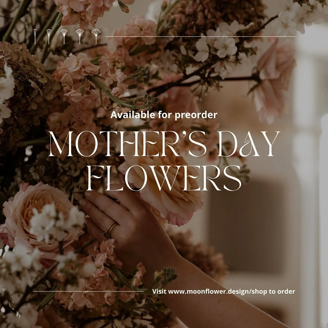 Artfully designed flowers for Mother&rsquo;s Day are now available for preorder! 🌸

We&rsquo;ve got an amazing lineup of fresh spring blooms for all the mamas, aunties, grandmas, and pet moms in your life. 

Choose from three delicious, cocktail-ins