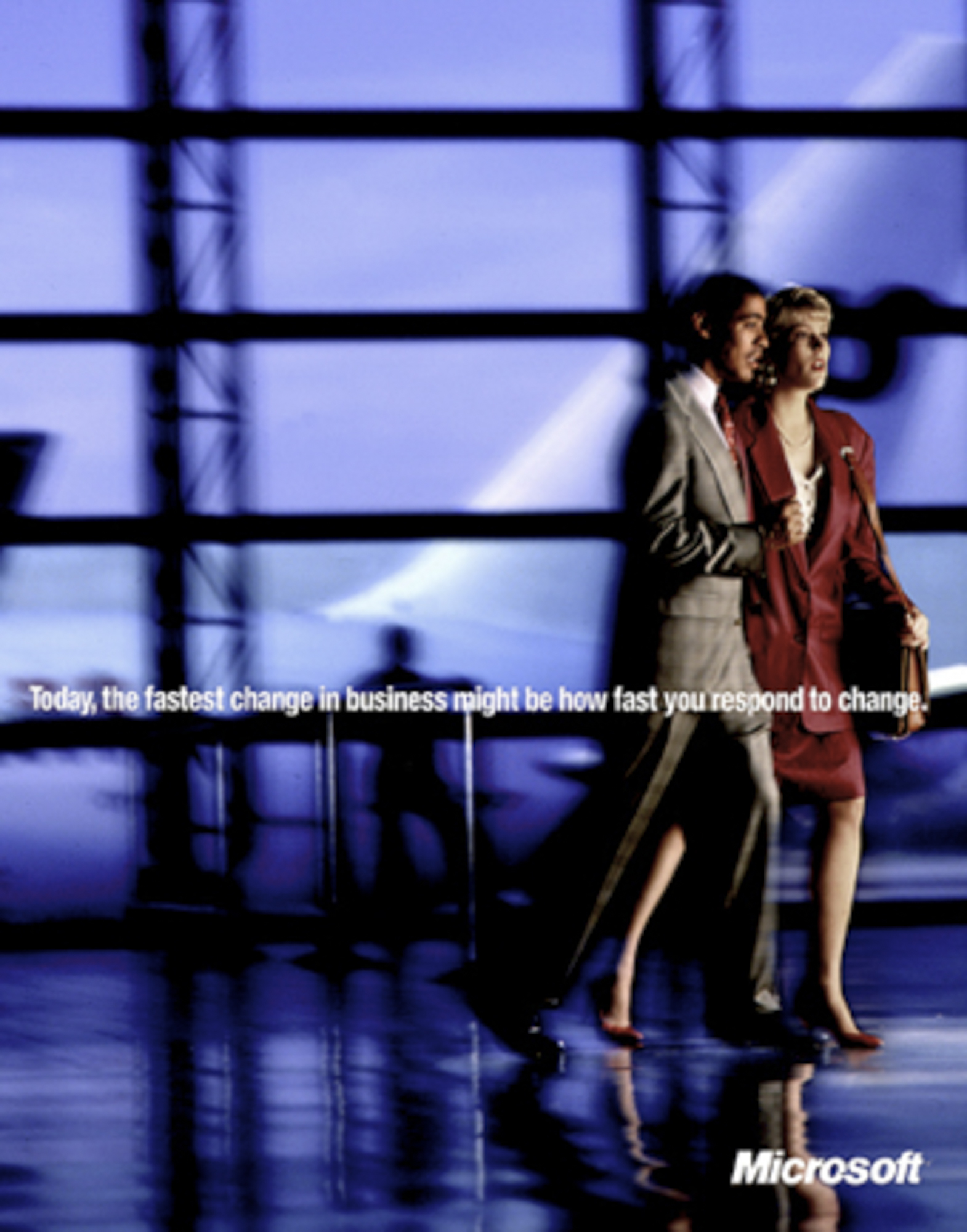 Advertising Campaing Microsoft, L.A. airport