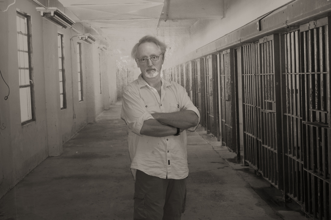 Me, visiting Angola Prison near St. Francisville. I’m standing in front of a painitng of the interior. It’s as close as I ever care to get. One of the most vial prisons in the USA.