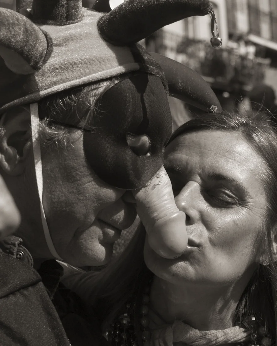 Enjoying a moment in the Fr. Qtr, Mardi Gras.