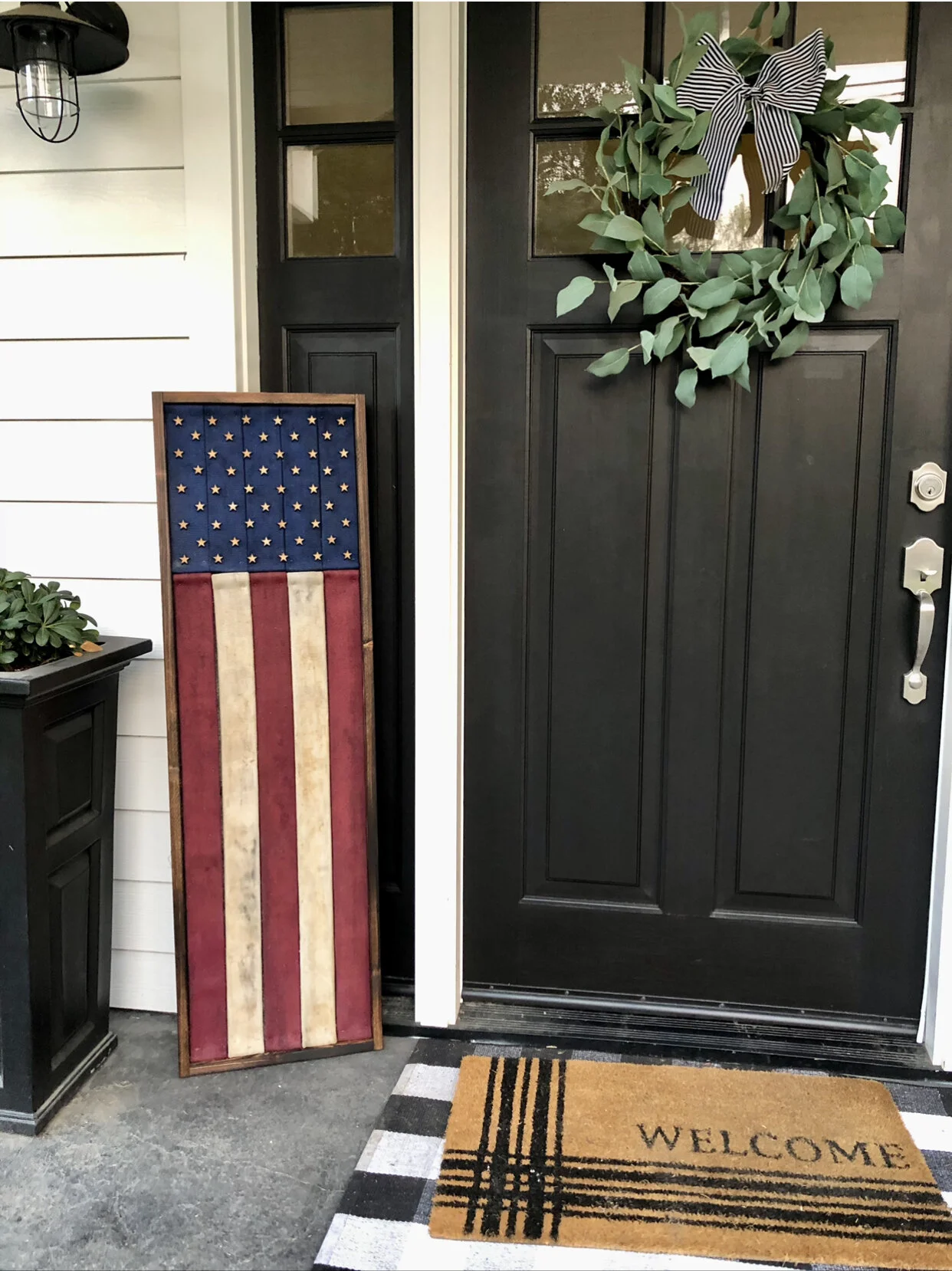 Custom Fire Flag Porch Sign