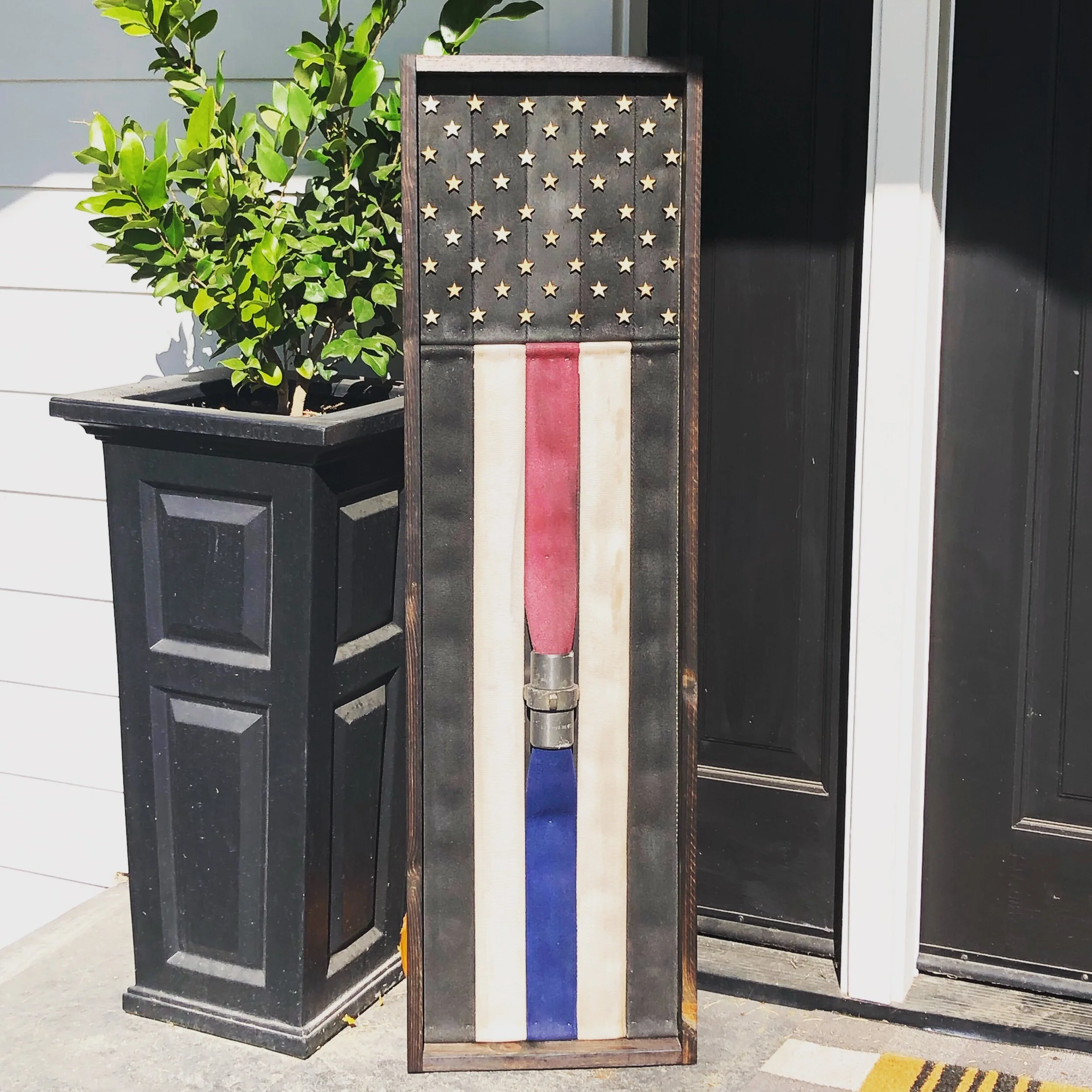 Custom Fire Flag Porch Sign