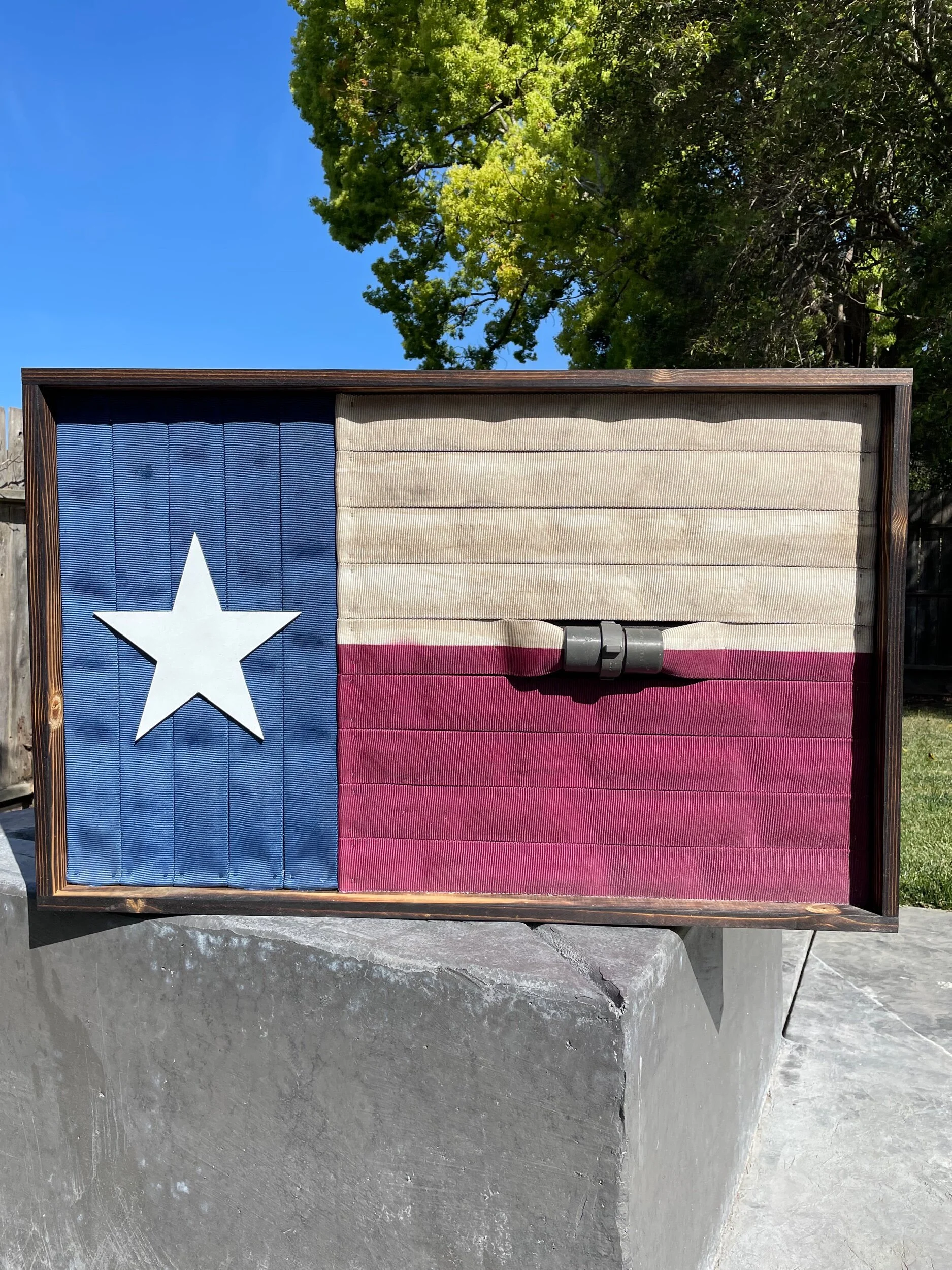 Lone Star Fire Hose Flag