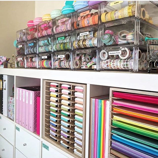 Even the non-crafty can get behind this well organized space. 
#simpleorderco 📷: @paperlylove