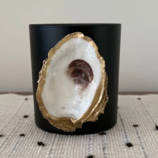 Candle with Oyster Shell