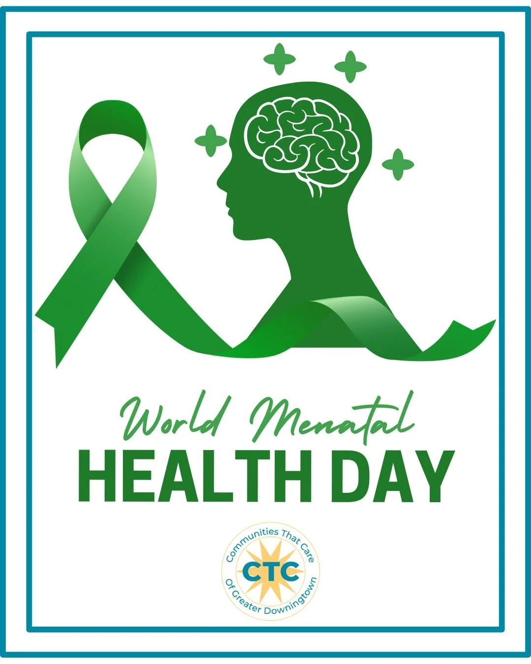 Did you know that today - October 10th - is World Mental Health Day?

Each year, the World Health Organization (WHO) chooses a theme for their World Mental Health Day awareness campaign. This year's theme is focused on supporting the mental health an