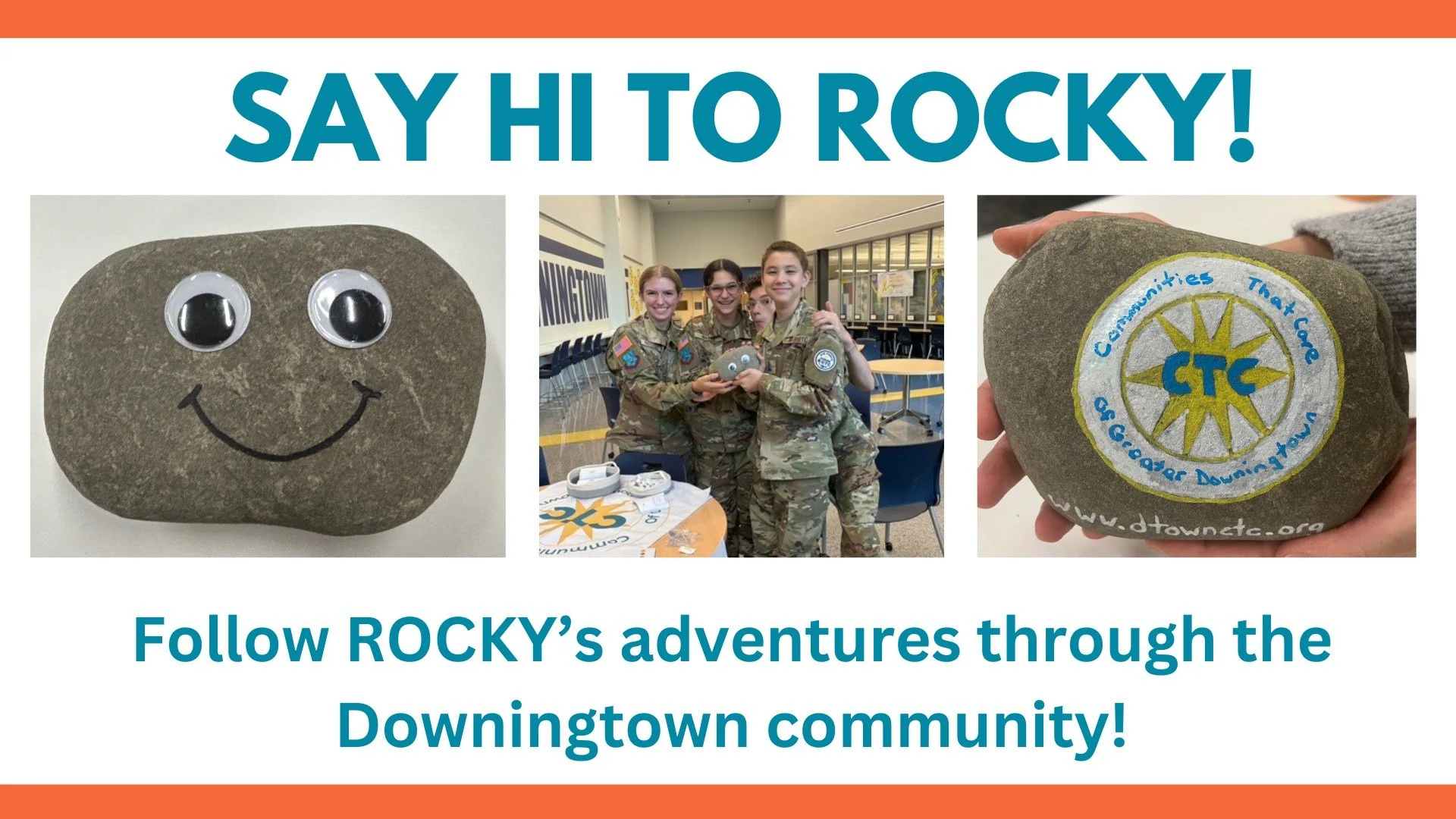 Later this week, ROCKY (our CTC mascot) will start his 2025 journey through the Downingtown community! We are thrilled to have lots of great places for him to stop and raise awareness about CTC &amp; all that we do. 

If you see him at a location, be