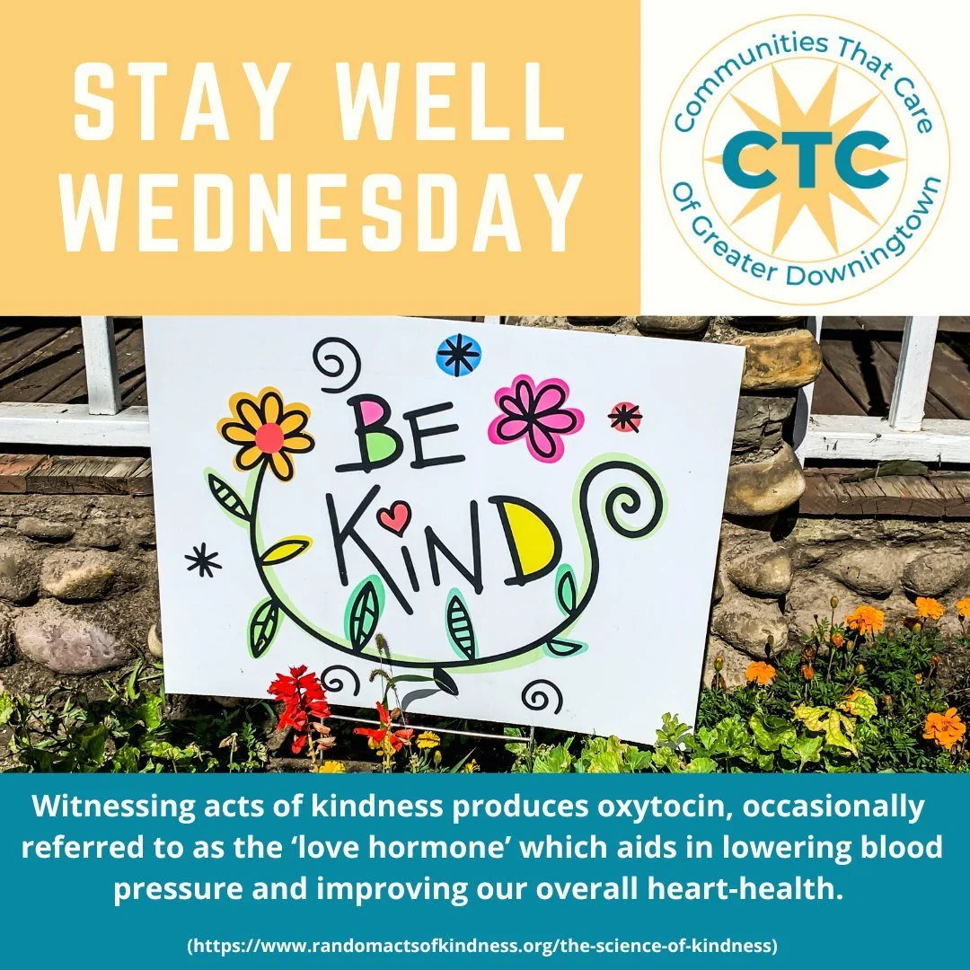 Did you know that tomorrow - Thursday, November 13th - is World Kindness Day? Acts of kindness can change the world and it all starts with YOU.  Check out randomactsofkindness.org to learn how to make kindness the norm! 🫶 #StayWellWednesday #WorldKi