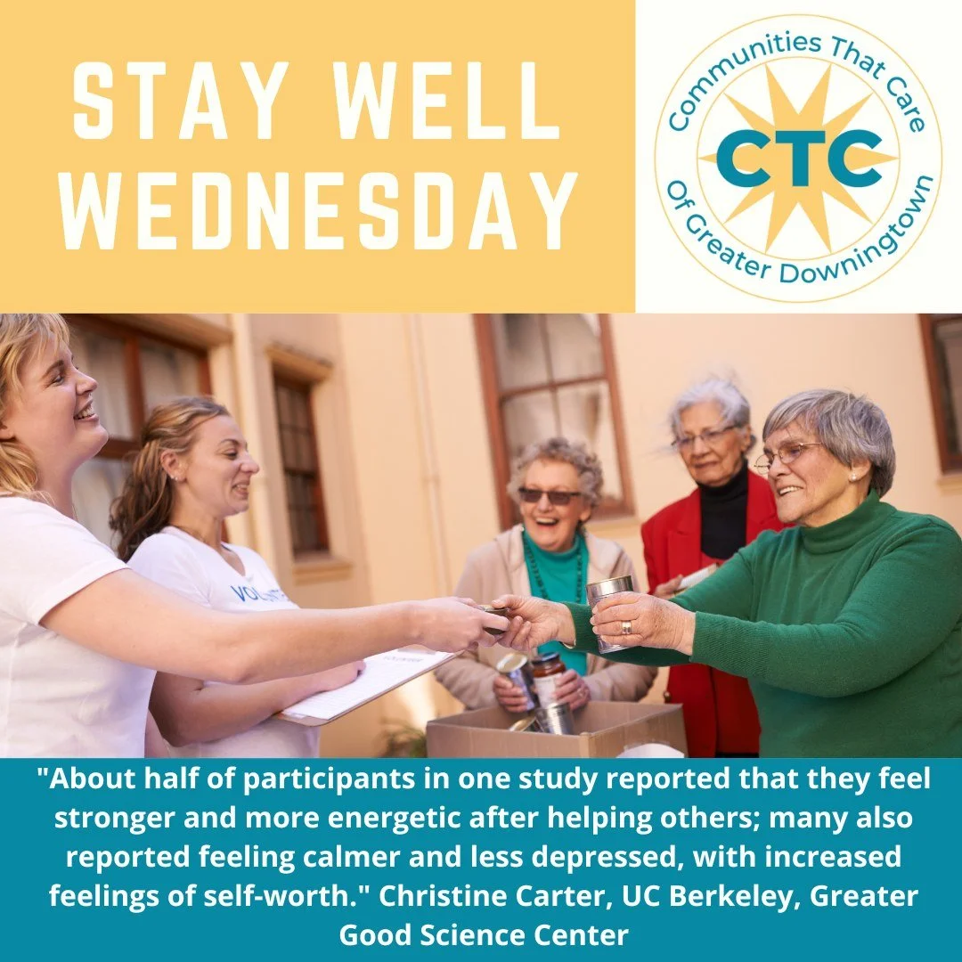 Did you know that helping others also can help you?

It's true! According to research from Emory University, when you are kind to another person, your brain's pleasure and reward centers light up, as if you were the recipient of the good deed&mdash;n