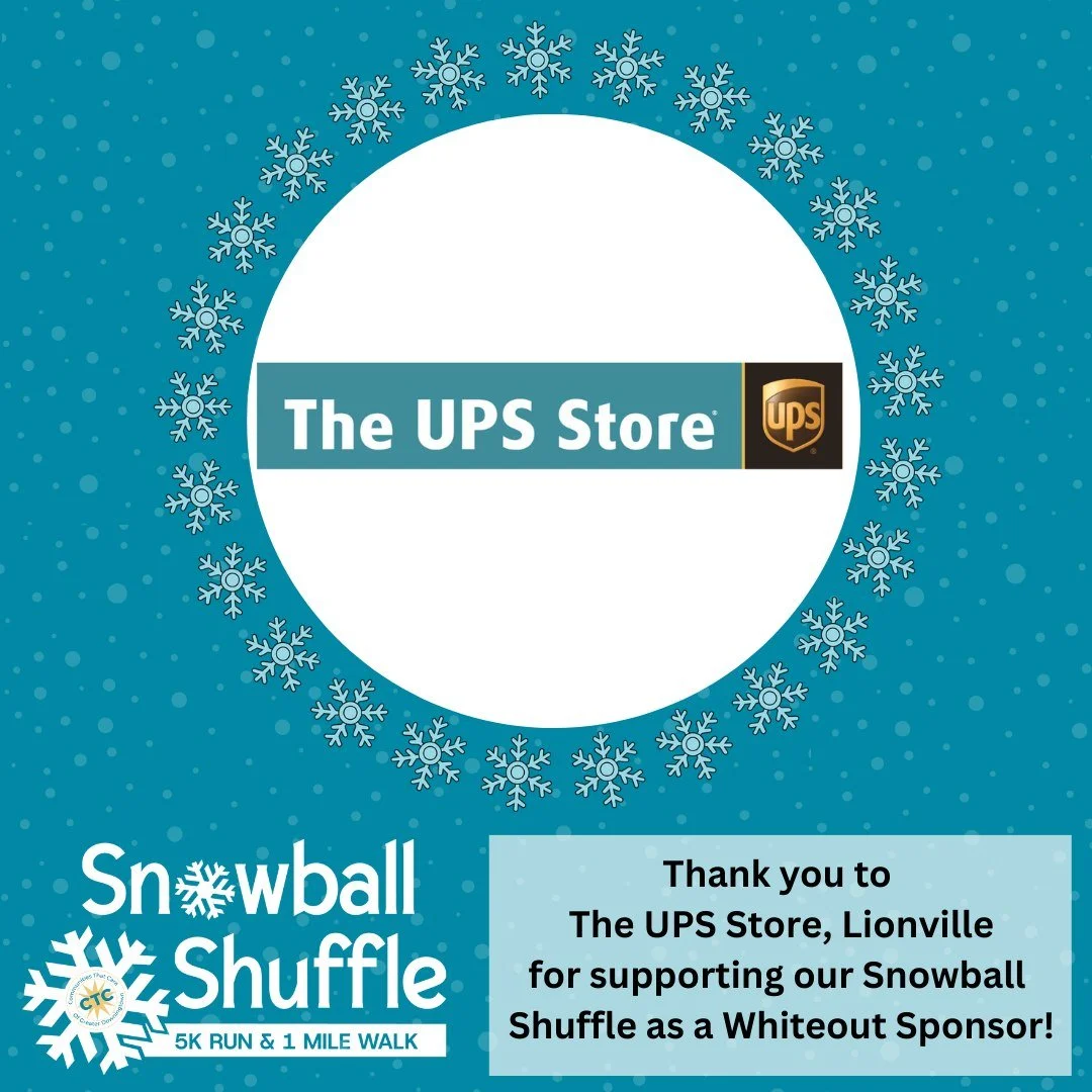 Thank you to our Whiteout level sponsor, The UPS Store 0754 (Lionville) for supporting our 5th Annual Snowball Shuffle Run/Walk! We are so grateful for your partnership.

Join us for the fun on Saturday, March 7th! ❄
Register Here: https://runtheday.