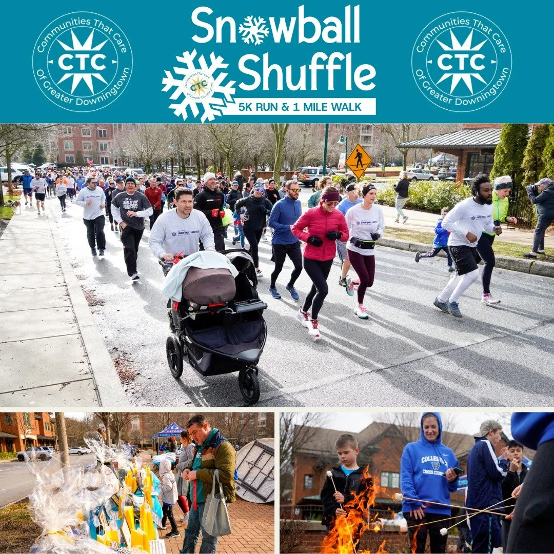 Less than 3 weeks until our 5th Annual Snowball Shuffle Run/Walk at @eagleviewtc!❄

Don't Miss...
🔥 S'mores Station, sponsored by @westatwork 
☕Hot Chocolate Bar, sponsored by @citadelbanking 
🍊Refuel table, sponsored by @acacwc 
🍰 Tasting table, 