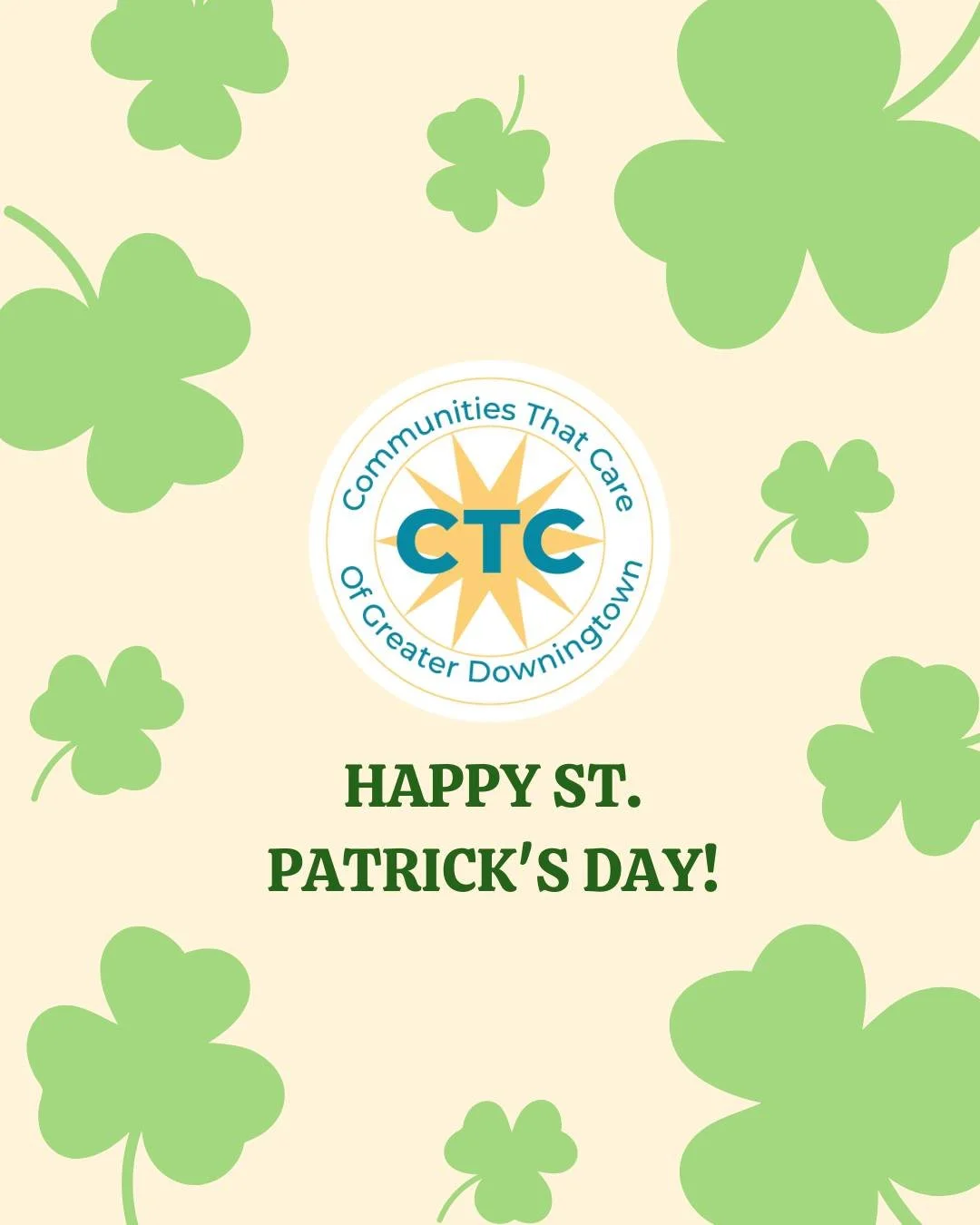 Happy St. Patrick's Day from CTC! ☘