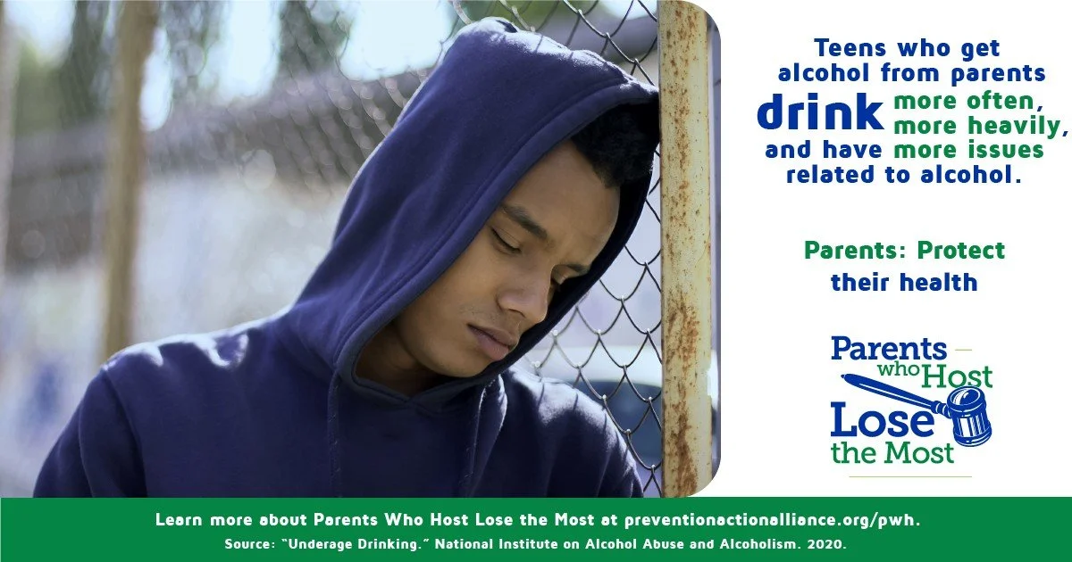 According to the 2023 PAYS survey, of DASD students that reported alcohol use in the last year, 33% said &ldquo;parents or caregivers provided it to me&rdquo; (up from 29% in 2021) and 20% reported &ldquo;friends&rsquo; parents or caregivers provided