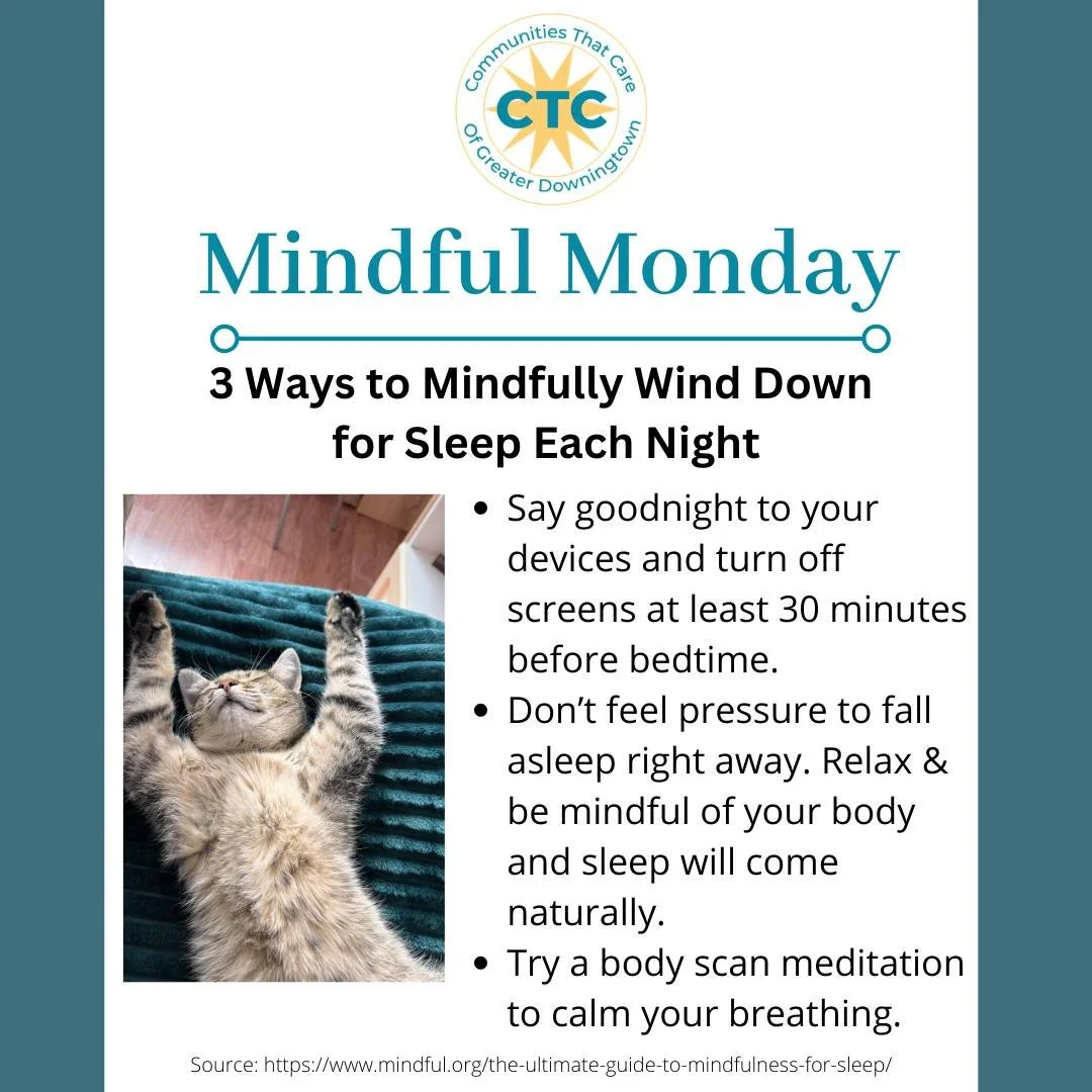 Ever struggle to calm your brain when you lay down to go to sleep at night? We know the feeling 🙋

@mindfulmagazine is here to help by sharing 3 ways to mindfully wind down for sleep each night 💤
#MindfulMonday #MentalHealthMatters #HealthySleepHab