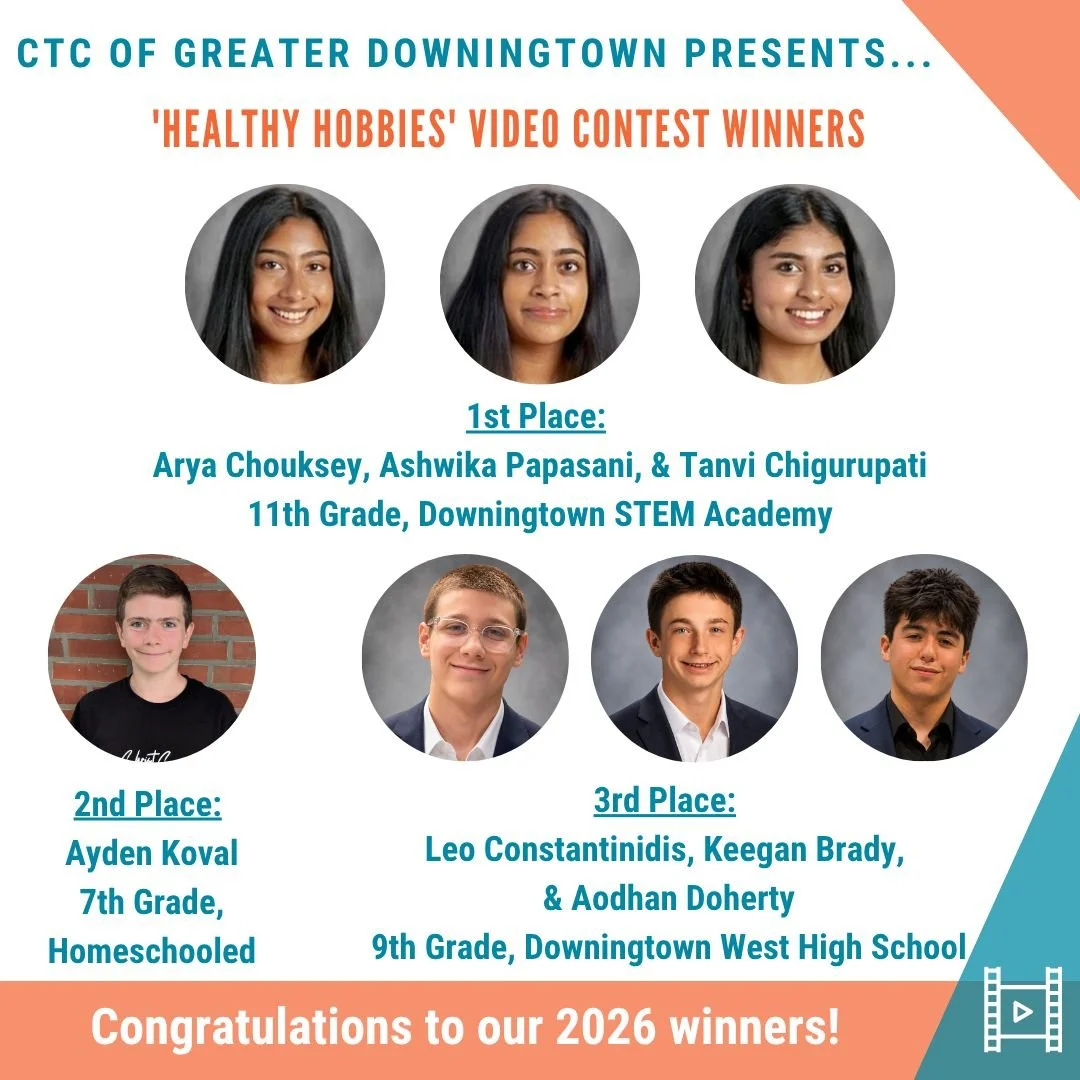 We are thrilled to announce the 2026 winners for our 6th annual alcohol, tobacco, and other drug (ATOD) prevention youth video contest! This year's theme was 'Healthy Hobbies' and our winners did a fantastic job highlighting their favorite hobbies th