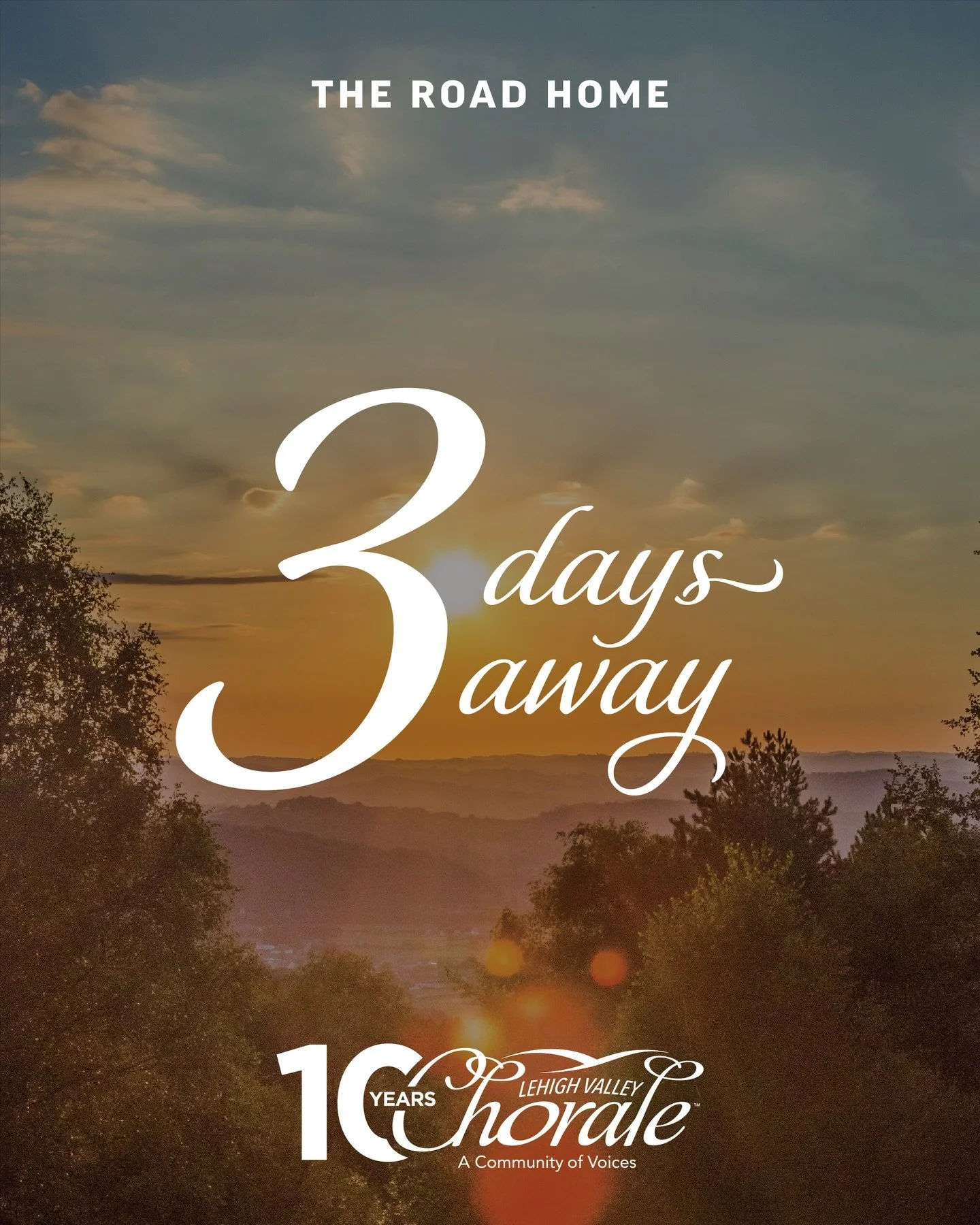 We are just three days away from The Road Home, our 10th Anniversary concert at @allentownsymphony with @lvchamberorchestra 🎶🎼

There&rsquo;s still time to snag tickets before this Saturday&rsquo;s performances! Head to lvchorale.org to secure your