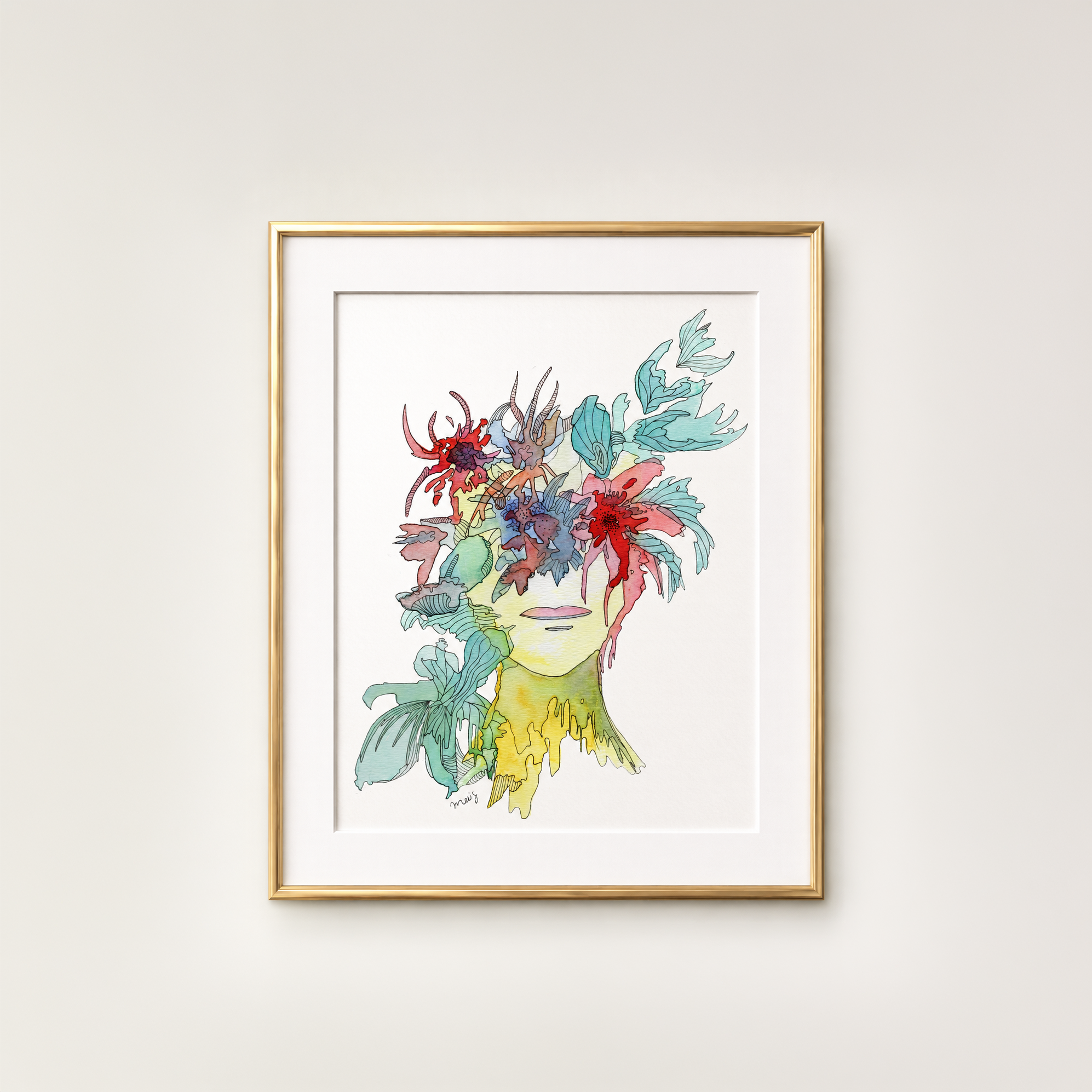Yellow Muse - Original Painting