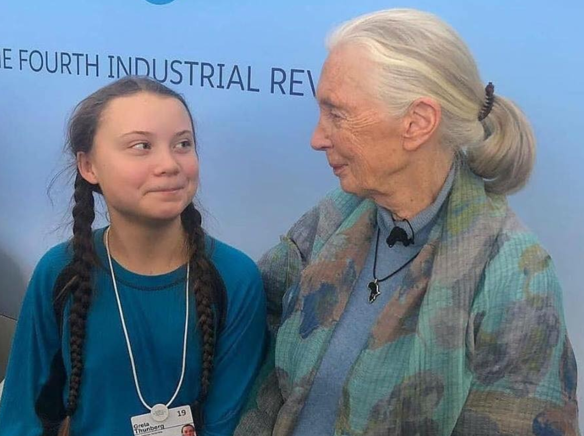 Greta Thunberg and Dr. Jane Goodall